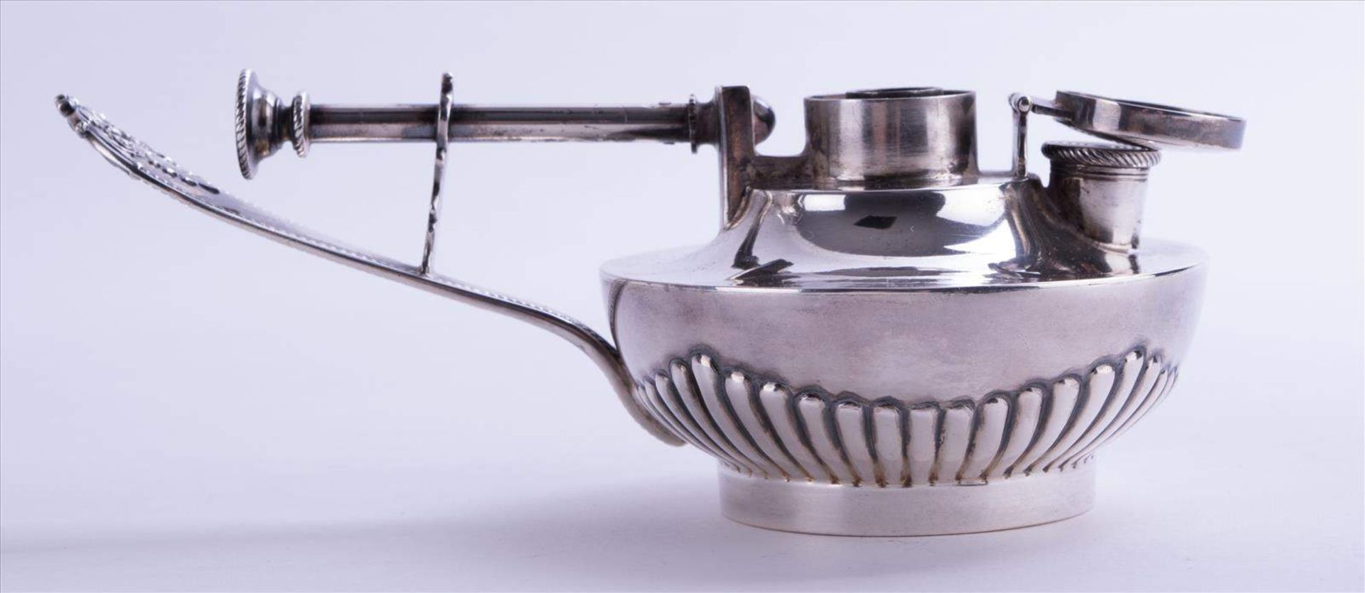 große Teekanne auf Rechaud Hanau um 1890 / Large tea pot on cooker, Hanau about 1890 Silber 800/ - Bild 15 aus 17