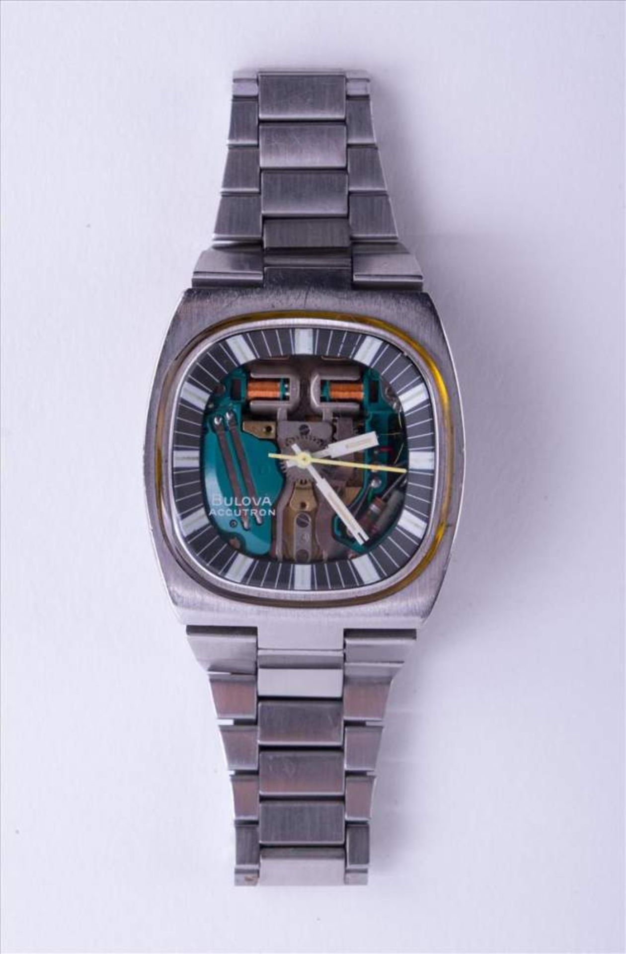 Bulova Herrenuhr Accutron um 1970/80 / Bulova Men's watch Accutron, about 1970/80 Stahlarmband,