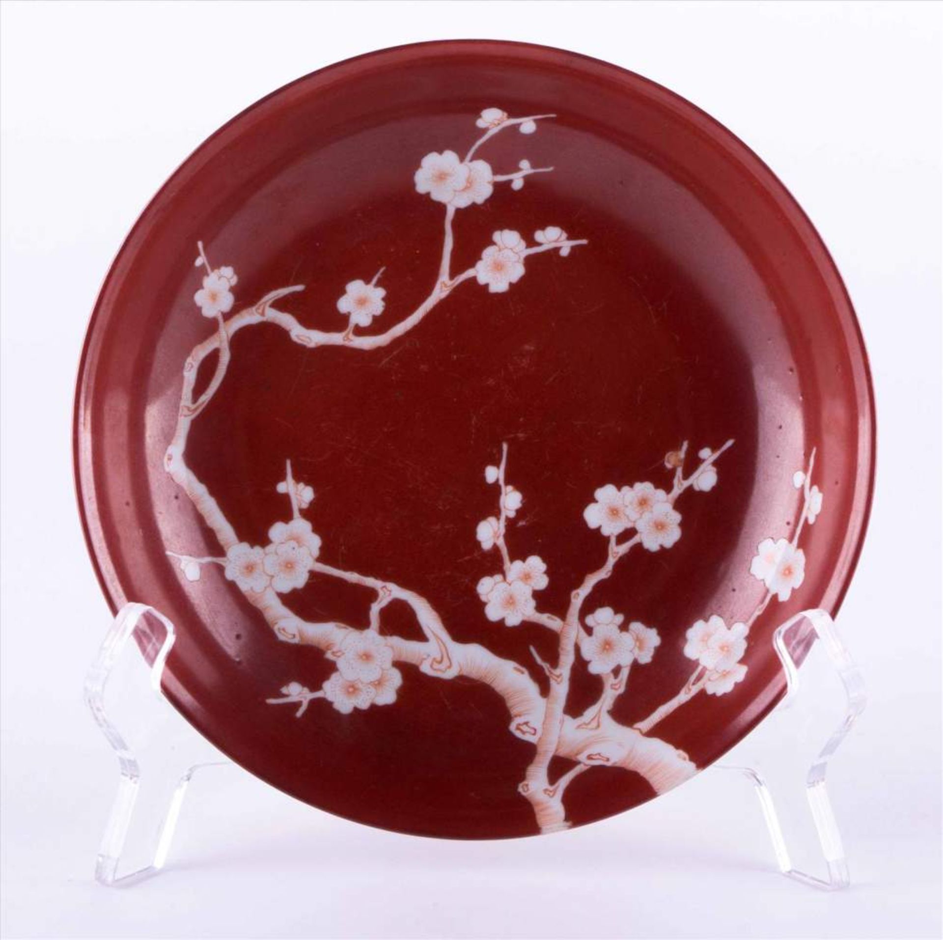 Schale China 19./20. Jhd. / Bowl, China 19th/20th century verziert mit Baum- und Blütendekor, unterm