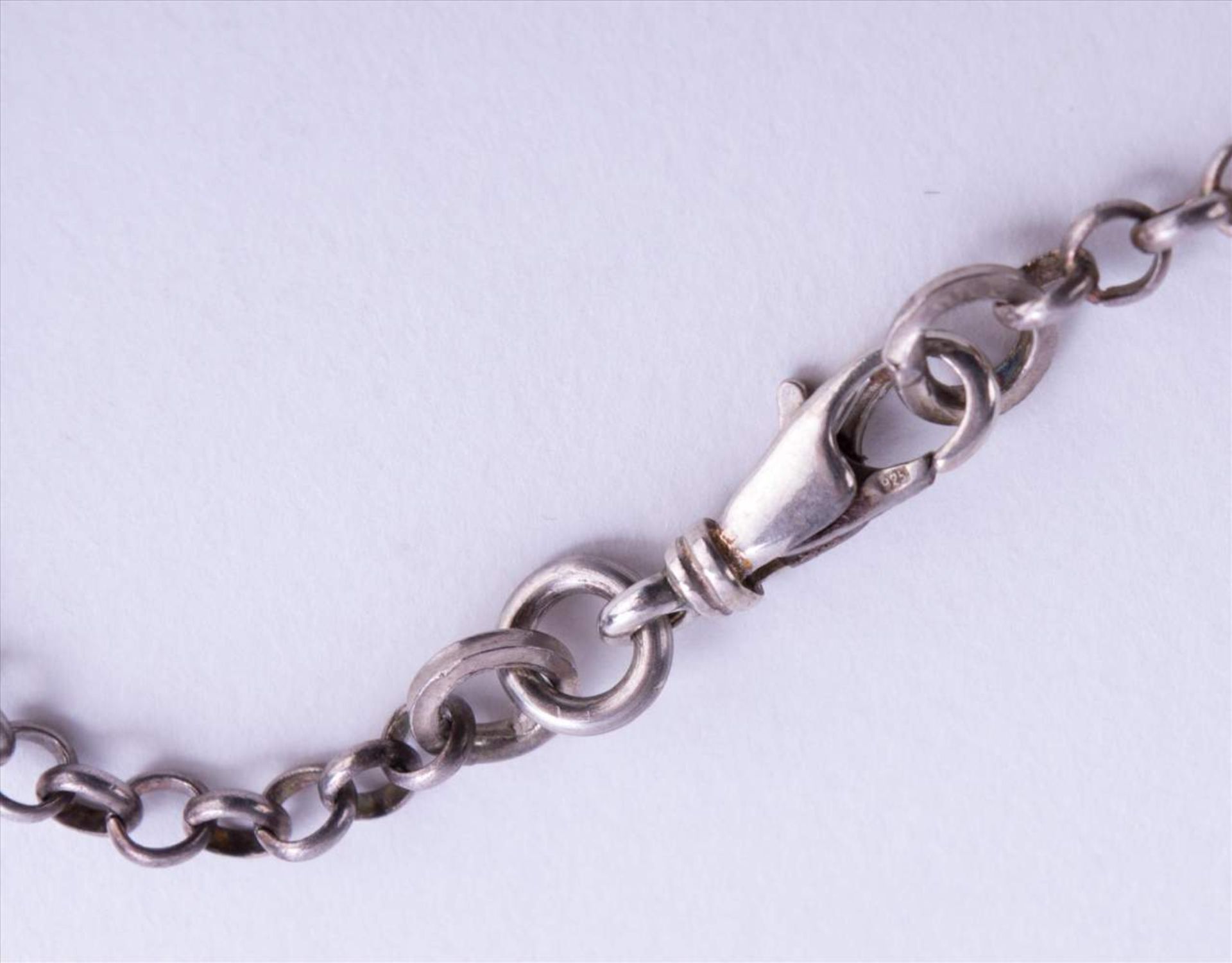 Cloisonne Collier wohl Nordafrika / Cloisonné necklace, probably North Africa Silber 925/000, L: ca. - Bild 5 aus 5