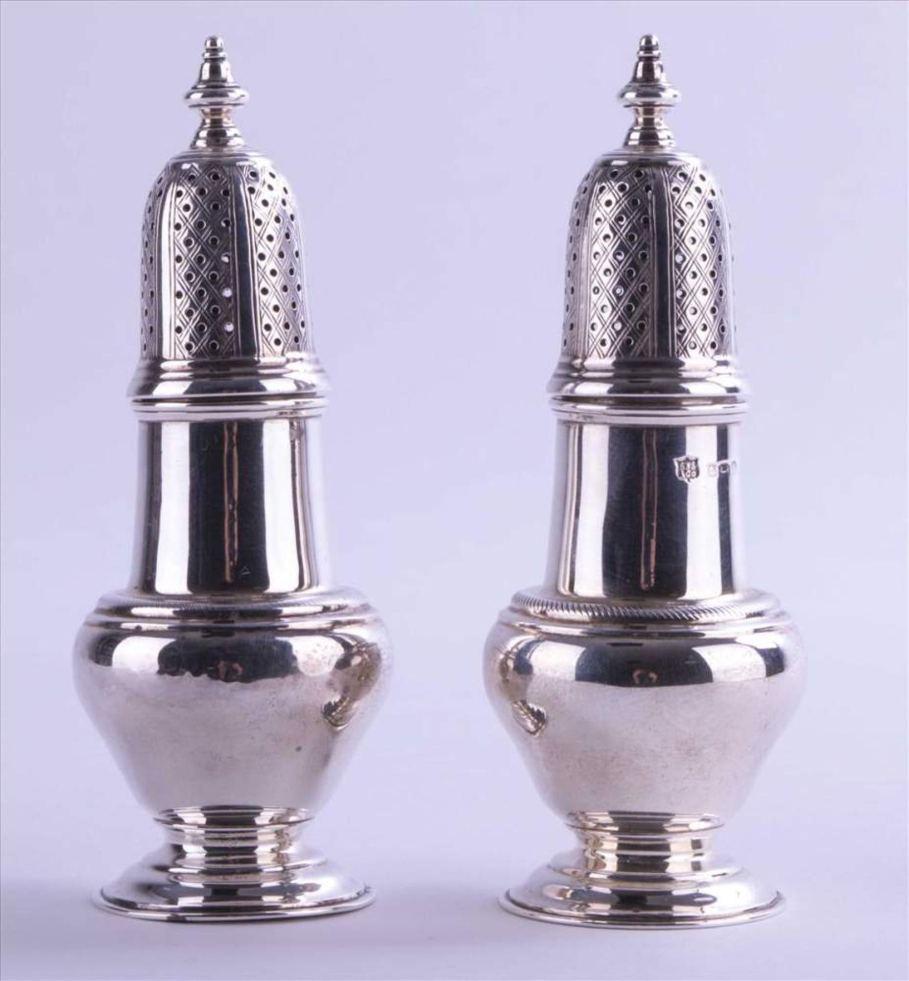 Salz Pfeffer Streuer SWS & Co Birmingham 1910 / Salt and pepper cruets SWS & Co Birmingham 1910