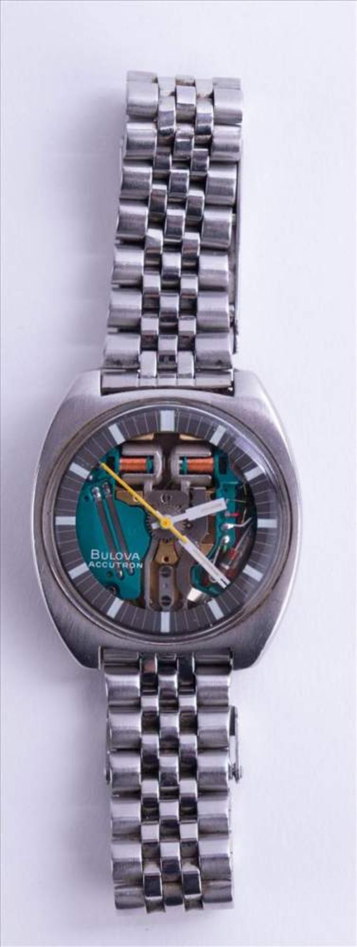 Bulova Herrenuhr Accutron um 1970/80 / Bulova Men's watch Accutron, about 1970/80 Stahlarmband,