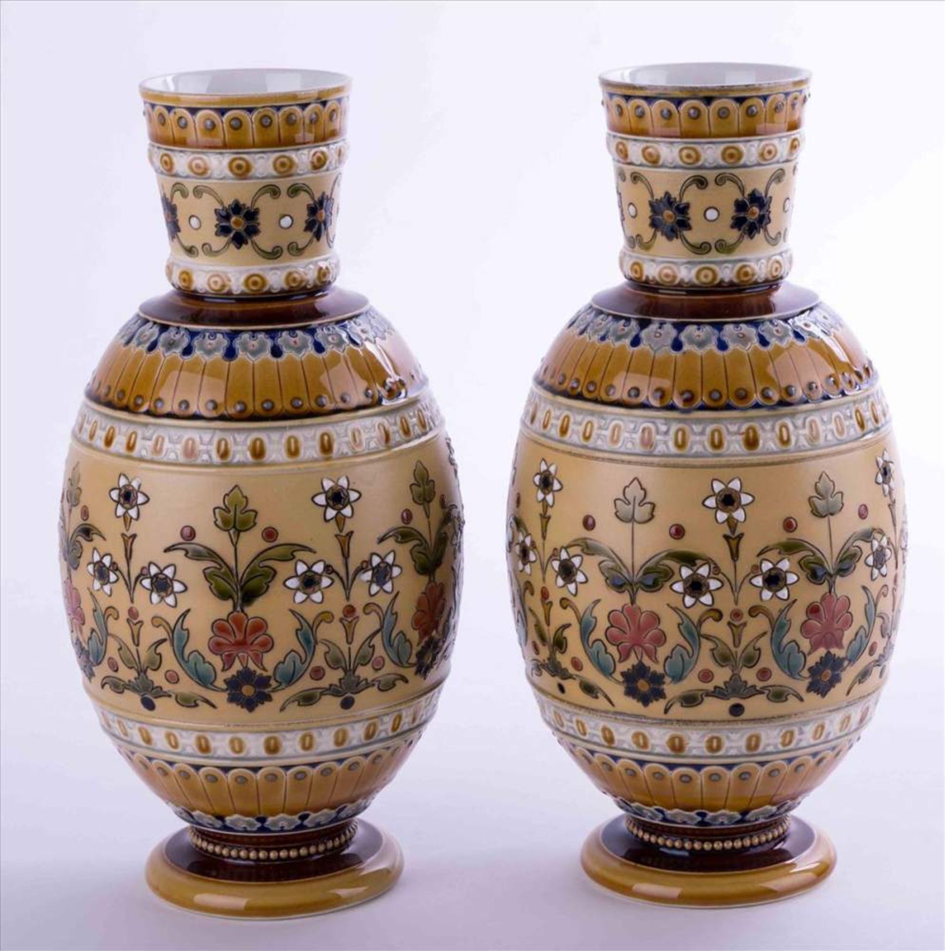 Vasenpaar, Villeroy & Boch, Mettlach um 1911 / Pair of vases, Villeroy & Boch, Mettlach about 1911