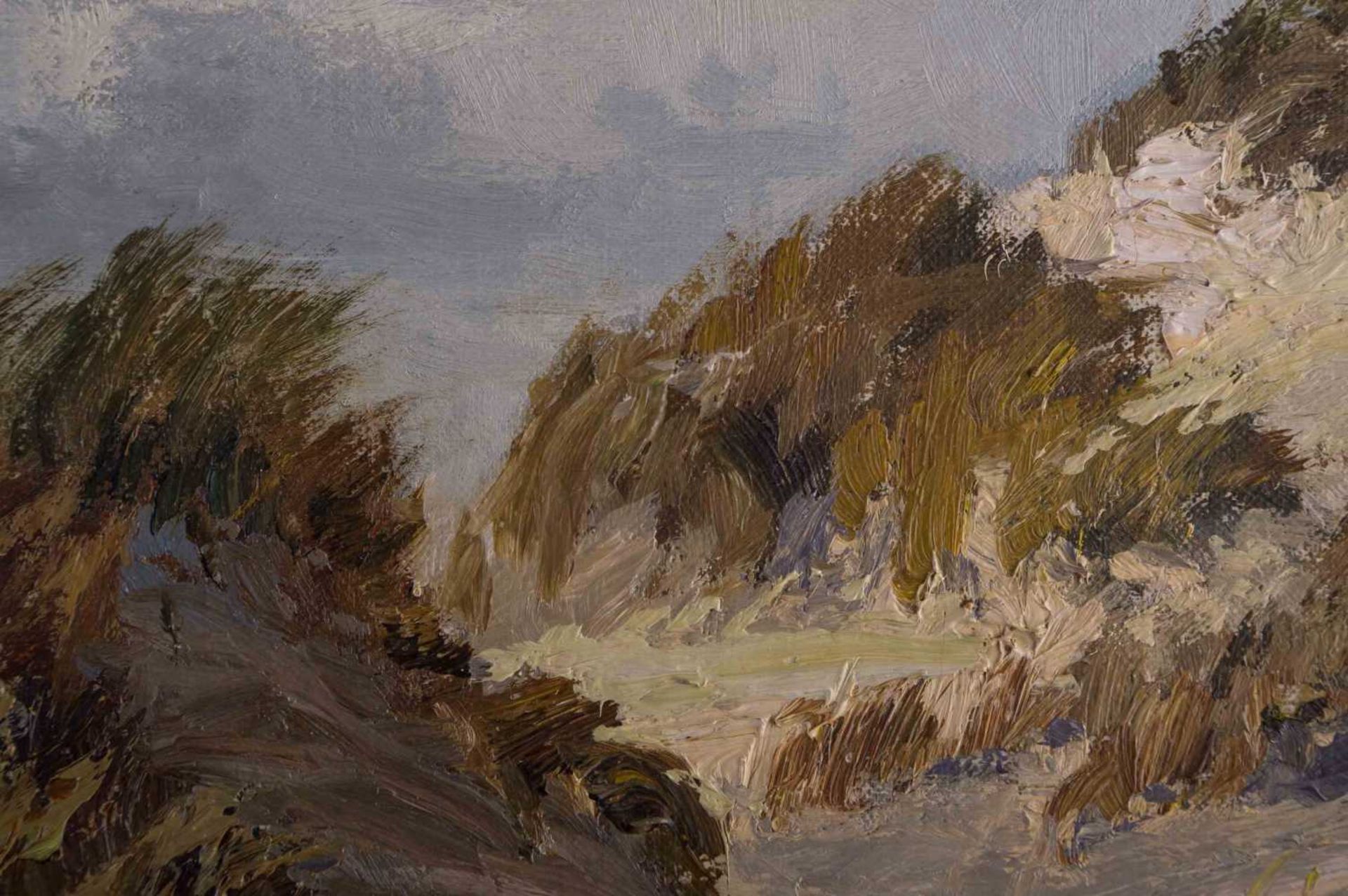 Henry GUNDLACH (1884-1965) "Dünen auf Sylt" Gemälde Öl/Leinwand, 69 cm x 99 cm, rechts unten - Bild 2 aus 5