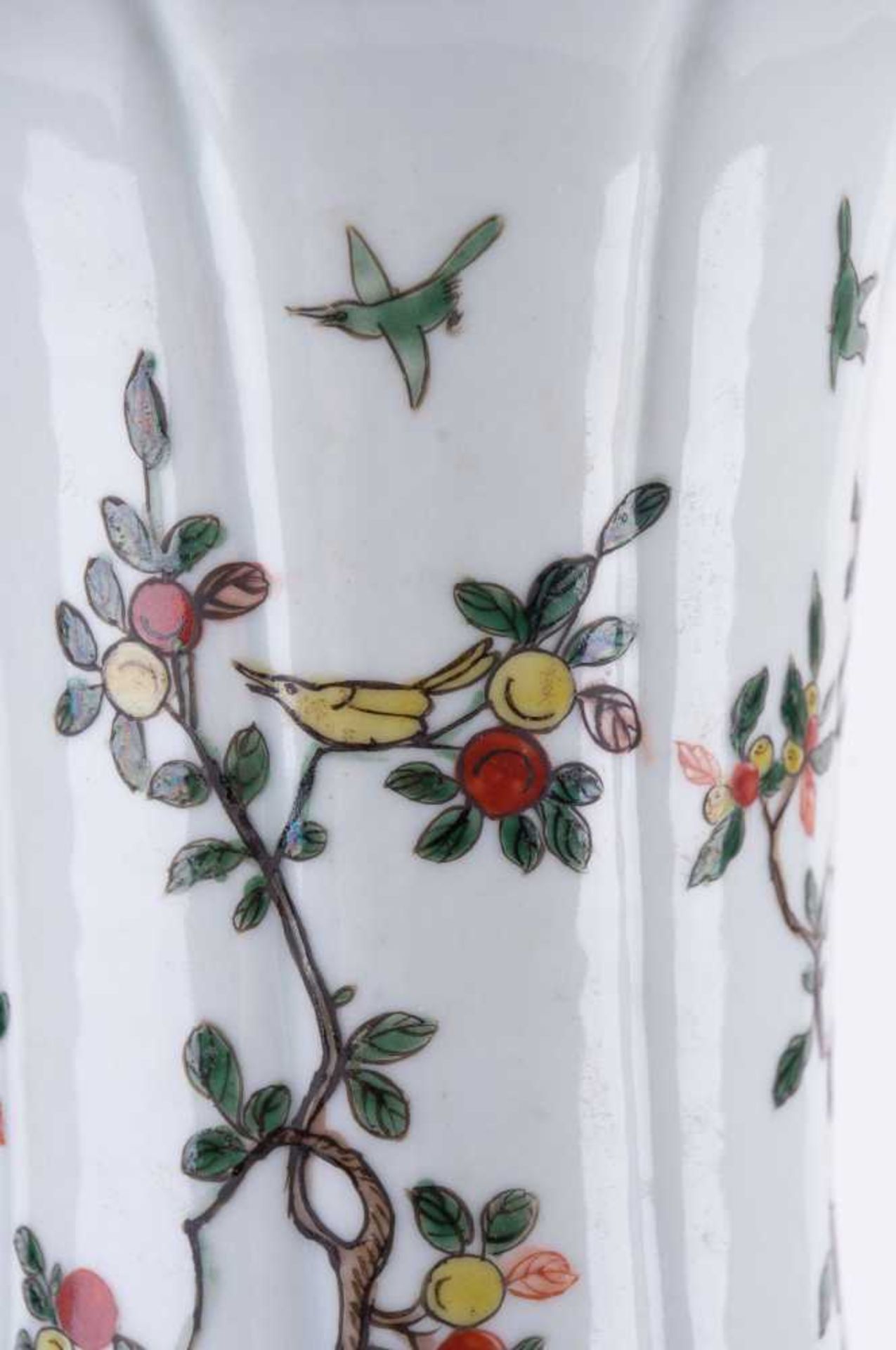 prächtige Vase China 19. Jhd. / Splendid vase, China 19th century Kürbisform, Famille Verte, - Bild 5 aus 7