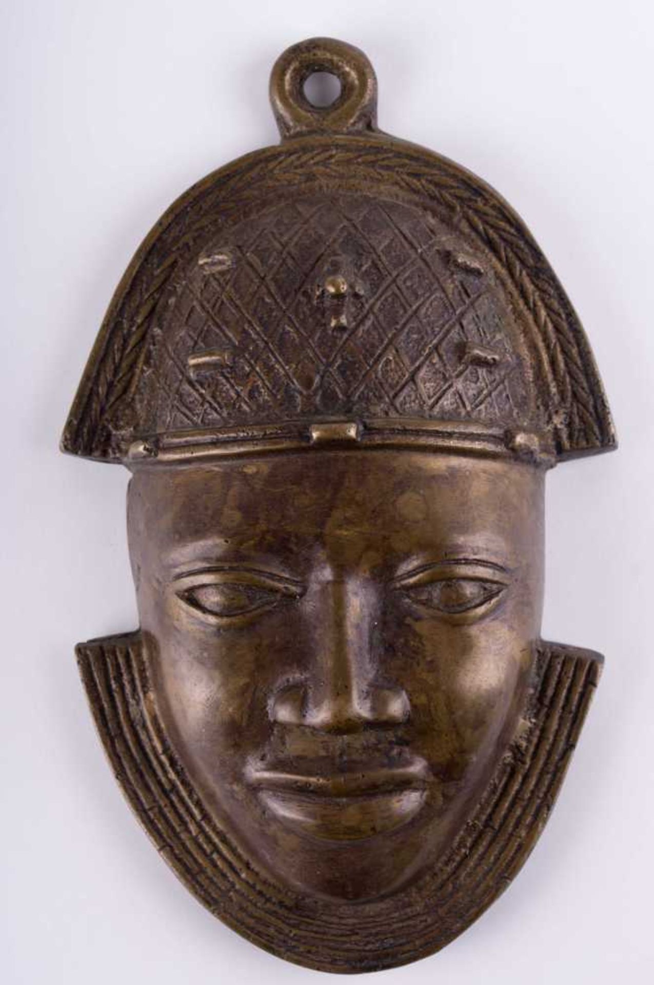 Afrikanische Maske / African mask Bronze, ca. 23,3 cm x 14 cm