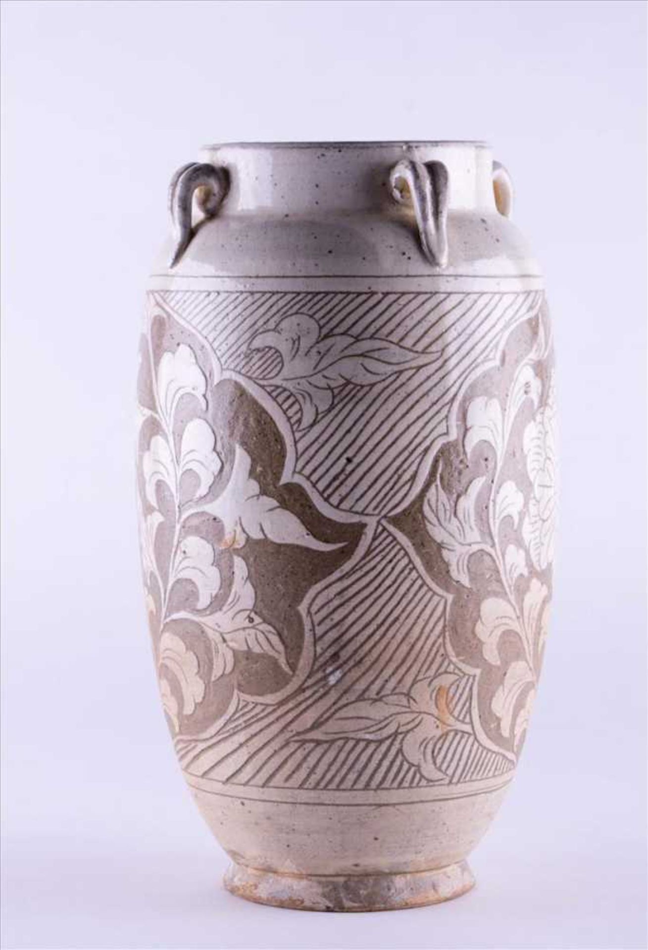 Cizhou Vase China 13./14. Jhd. / Cizhou vase, China 13th/14th century Glasierte Keramik. China, Yuan - Bild 2 aus 6