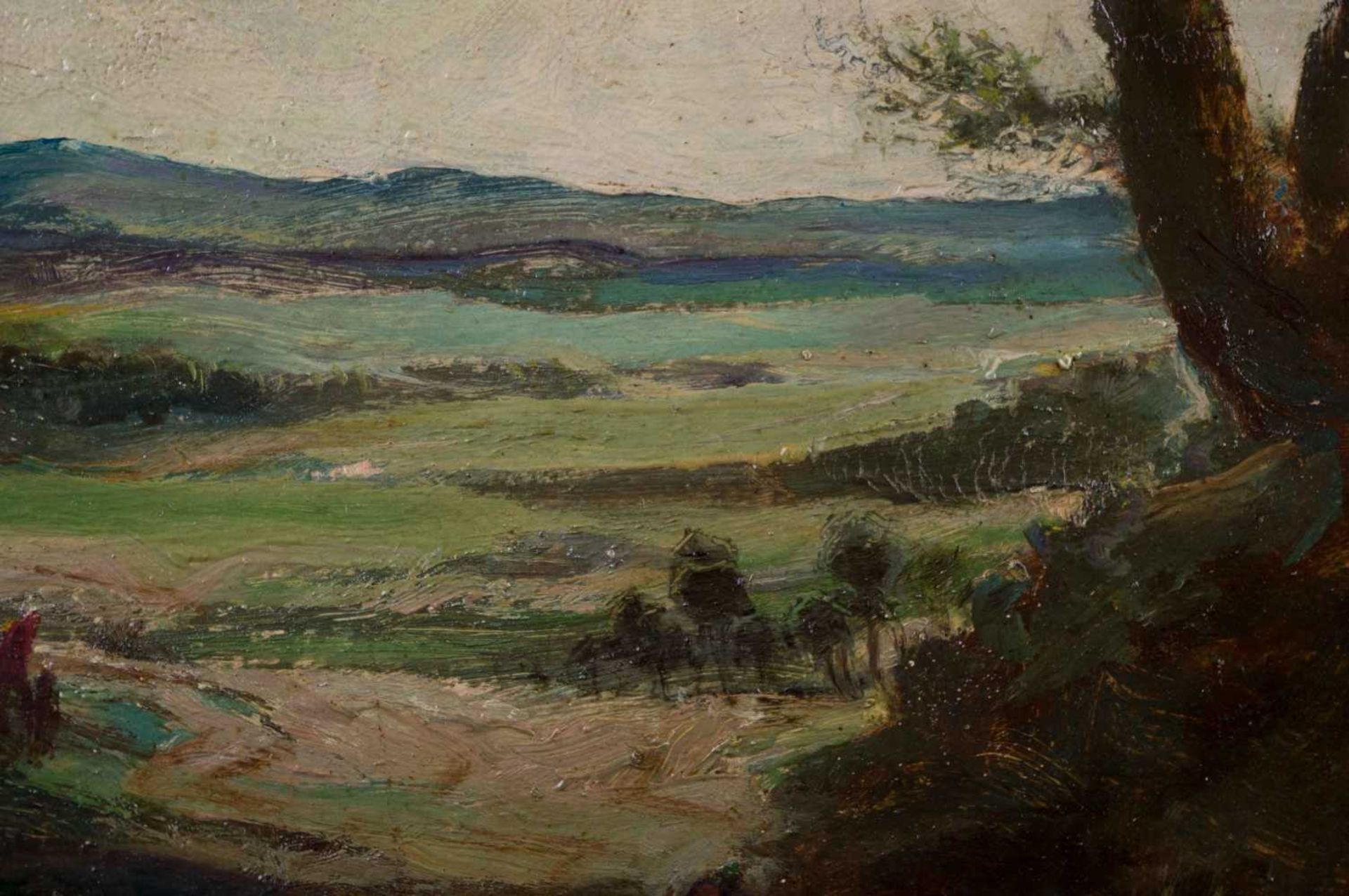 Ernst Friedrich KNAUF (1879-?) "Norddeutsche Landschaft" Gemälde Öl/Karton, 42 cm x 54 cm, unten - Bild 4 aus 5