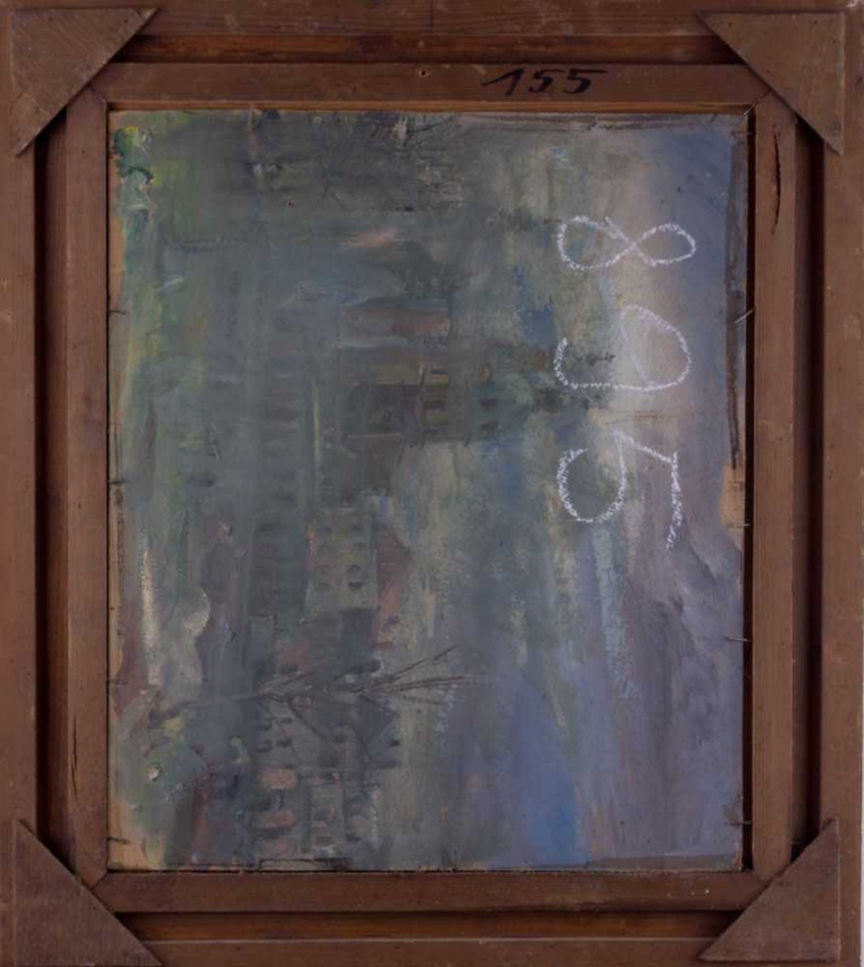 unbekannter Künstler des 19./20. Jhd. "Blumenstillleben" Gemälde Öl/Karton, 49 cm x 41 cm, rechts - Bild 7 aus 7