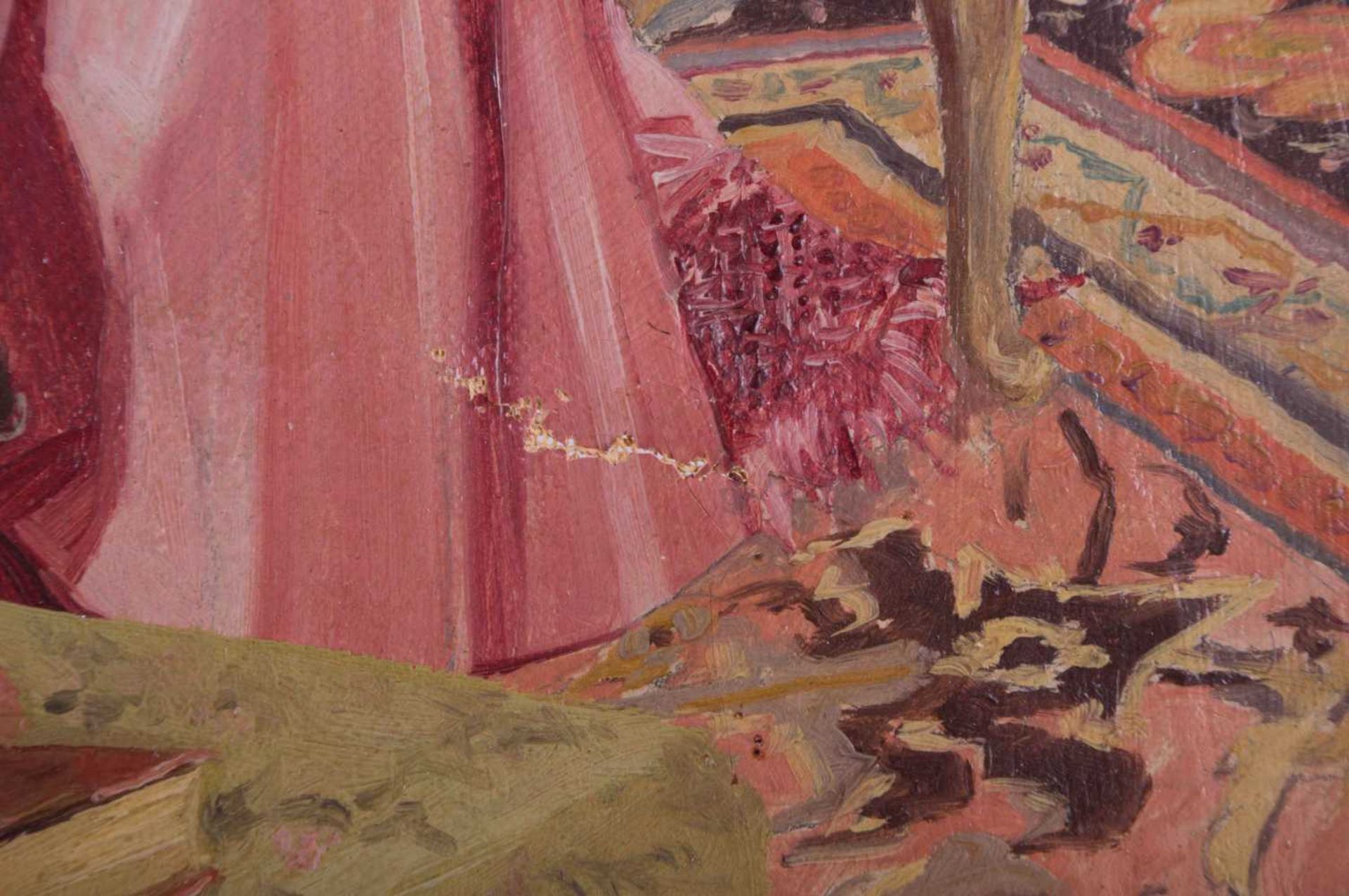 Fernand Jean BARBIER (XX) "Audienz der Kardinäle" Gemälde Öl/Leinwand, 73 cm x 54 cm, rechts unten - Bild 5 aus 7