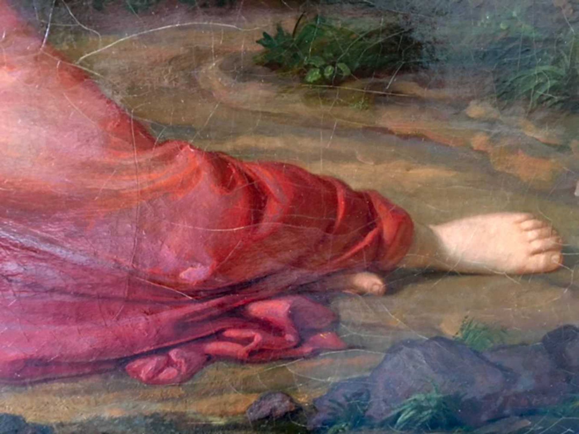 Carl Ferdinand SOHN (1805-1867) "die lesende Magdalena" Gemälde Öl/Leinwand(doubliert), 57,5 cm x 74 - Bild 7 aus 9