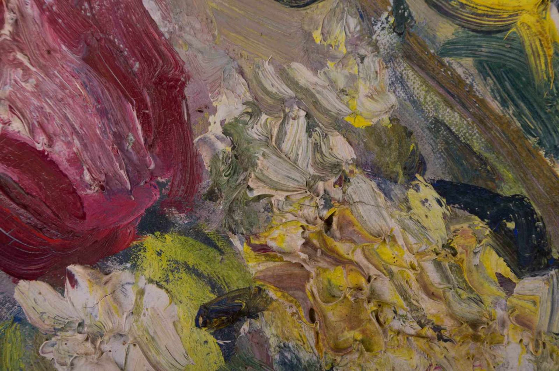 Ernst HASSEBRAUK (1905-1974) "Stillleben mit Tulpen" Gemälde Öl/Leinwand, 46,5 cm x 55 cm, rechts - Bild 4 aus 8