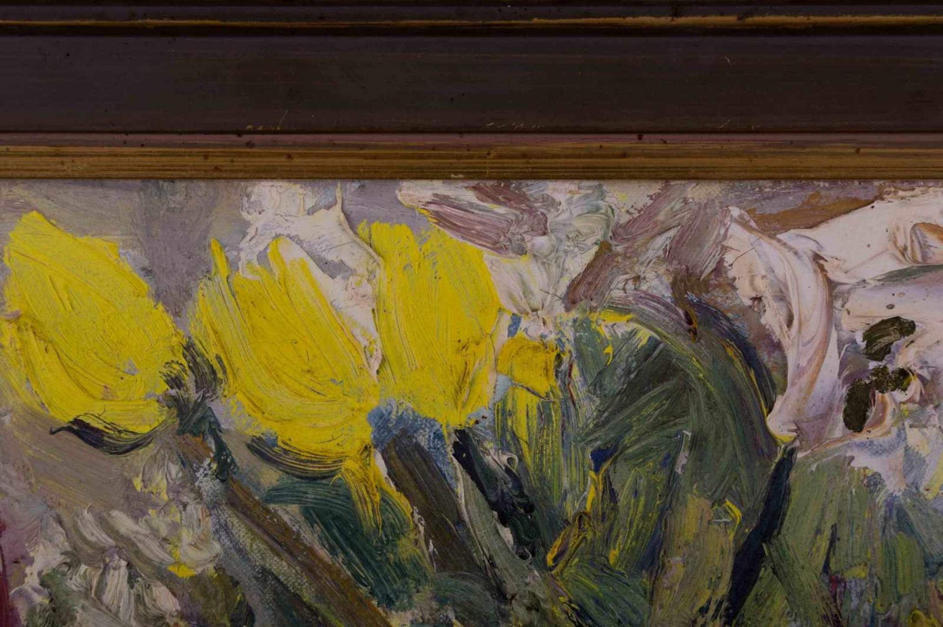 Ernst HASSEBRAUK (1905-1974) "Stillleben mit Tulpen" Gemälde Öl/Leinwand, 46,5 cm x 55 cm, rechts - Bild 3 aus 8