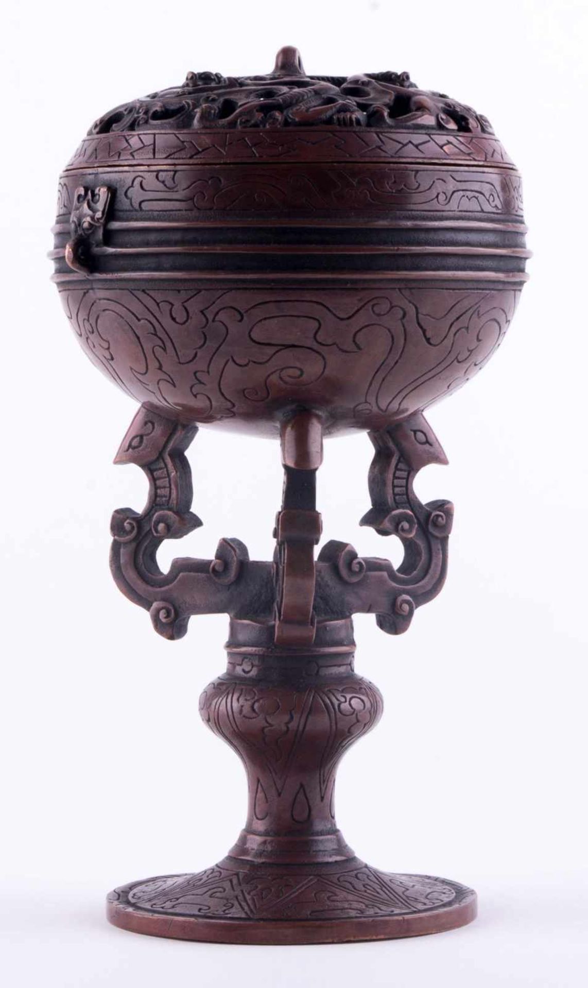 Weihrauchbrenner China 19. Jhd. / Incense burner, China 19th century Bronze, H: 22 cm