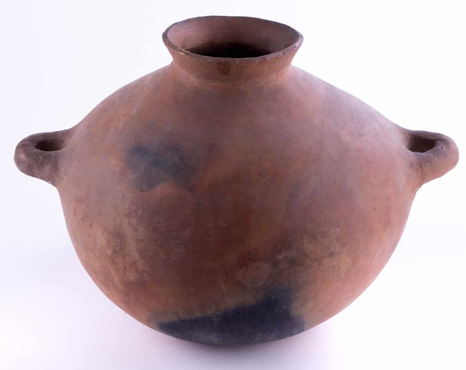 großer alter Topf China / large old pot, China Keramik, mit seitlichen Handhaben, 29 cm x 44 cm x 34