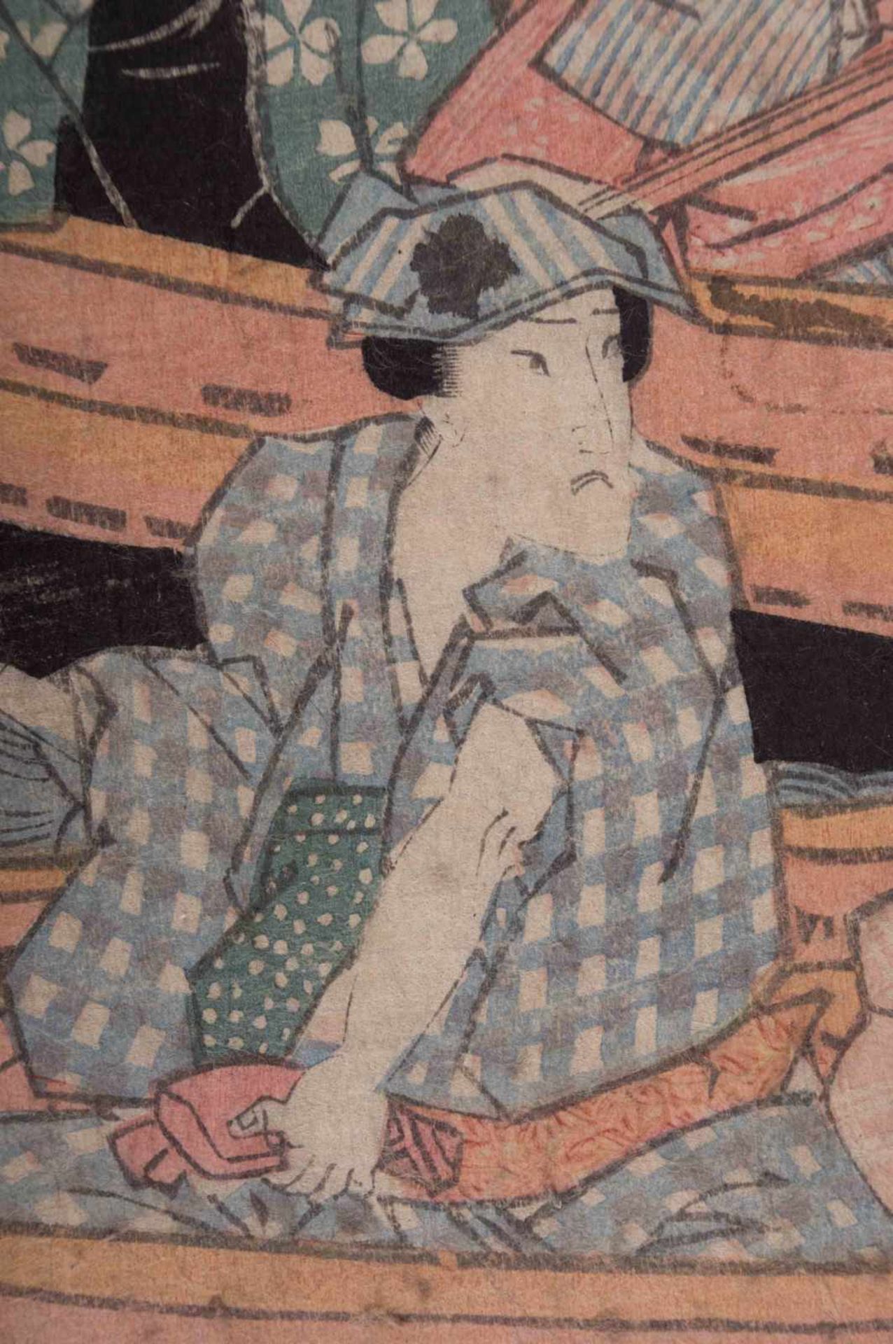 asiatischer Künstler des 18./19. Jhd. / Asian artist of the 18th/19th century Farbholzschnitt, 37, - Image 2 of 3