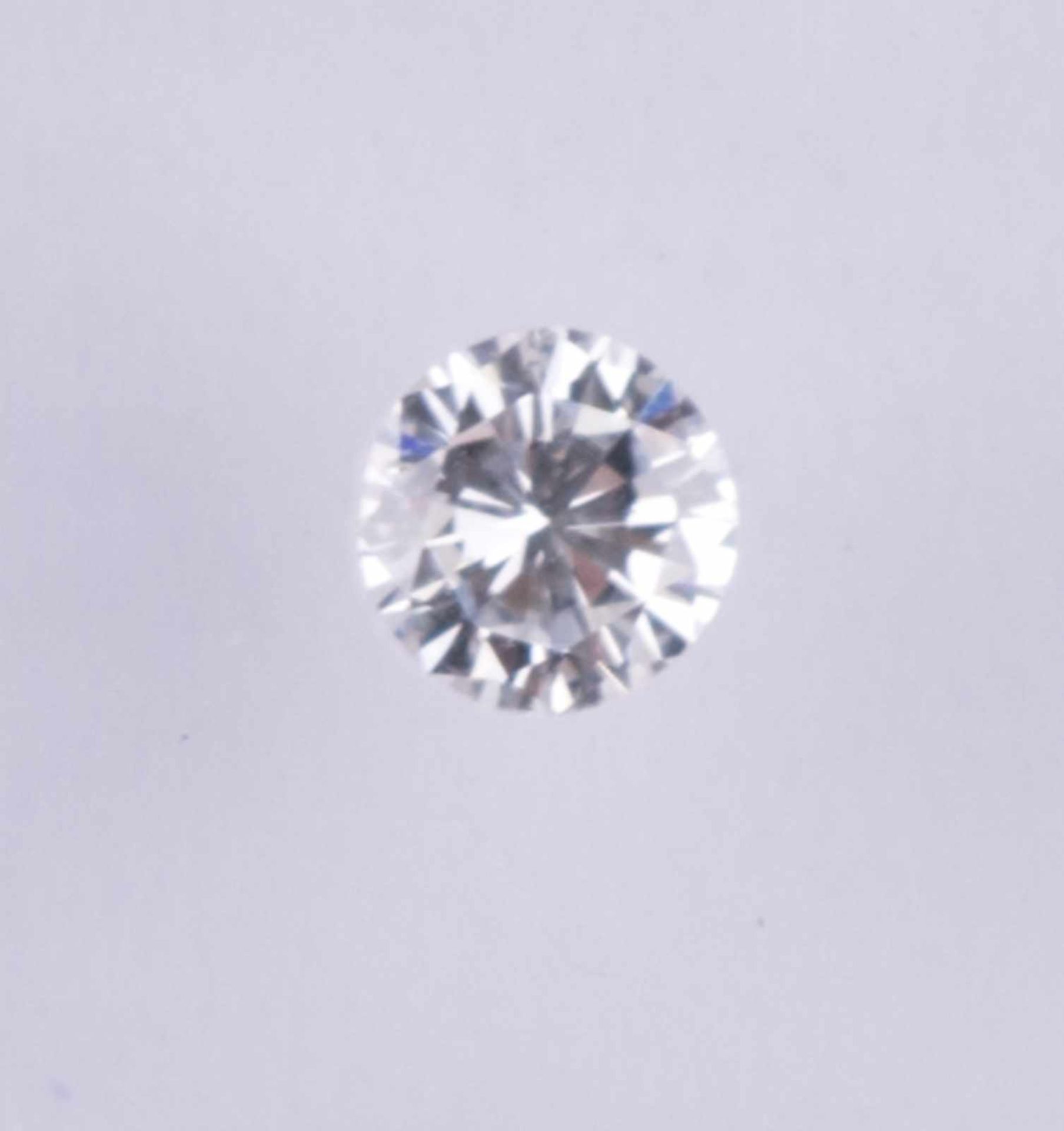 Solitär Diamant 0,19 ct Antwerpen / Solitaire diamond 0,19 ct, Antwerp mit gemmologischem