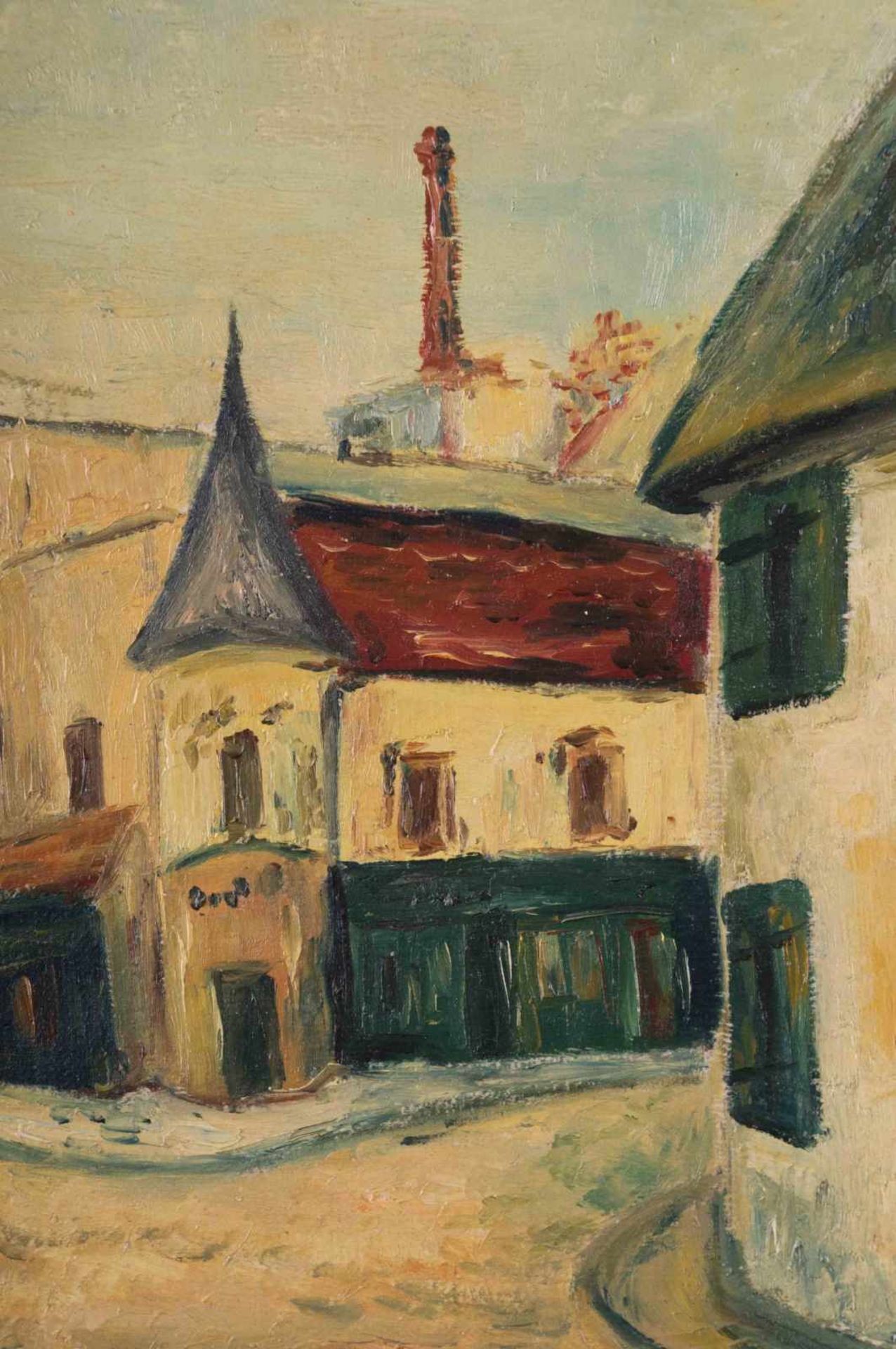H. Fauquembergue (XX) "Straßenszene" Gemälde Öl/Leinwand, 46 cm x 60 cm, rechts unten signiert und - Image 3 of 7