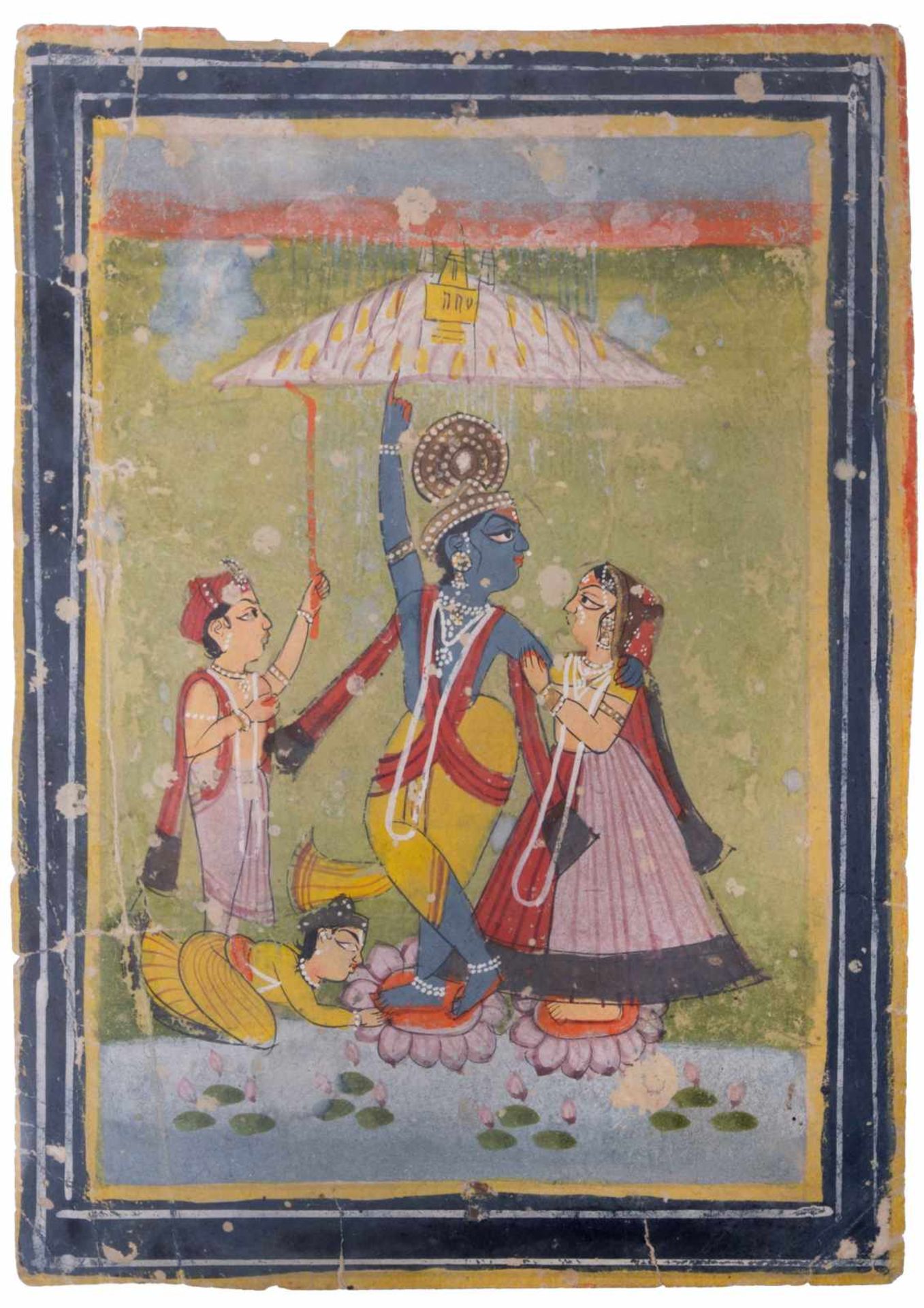 Indische Malerei 18./19. Jhd. / Indian painting, 18th/19th century feine Malerei auf Papier, ca.