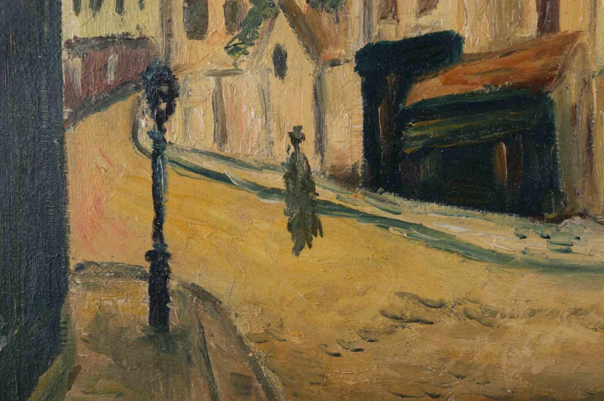 H. Fauquembergue (XX) "Straßenszene" Gemälde Öl/Leinwand, 46 cm x 60 cm, rechts unten signiert und - Image 2 of 7