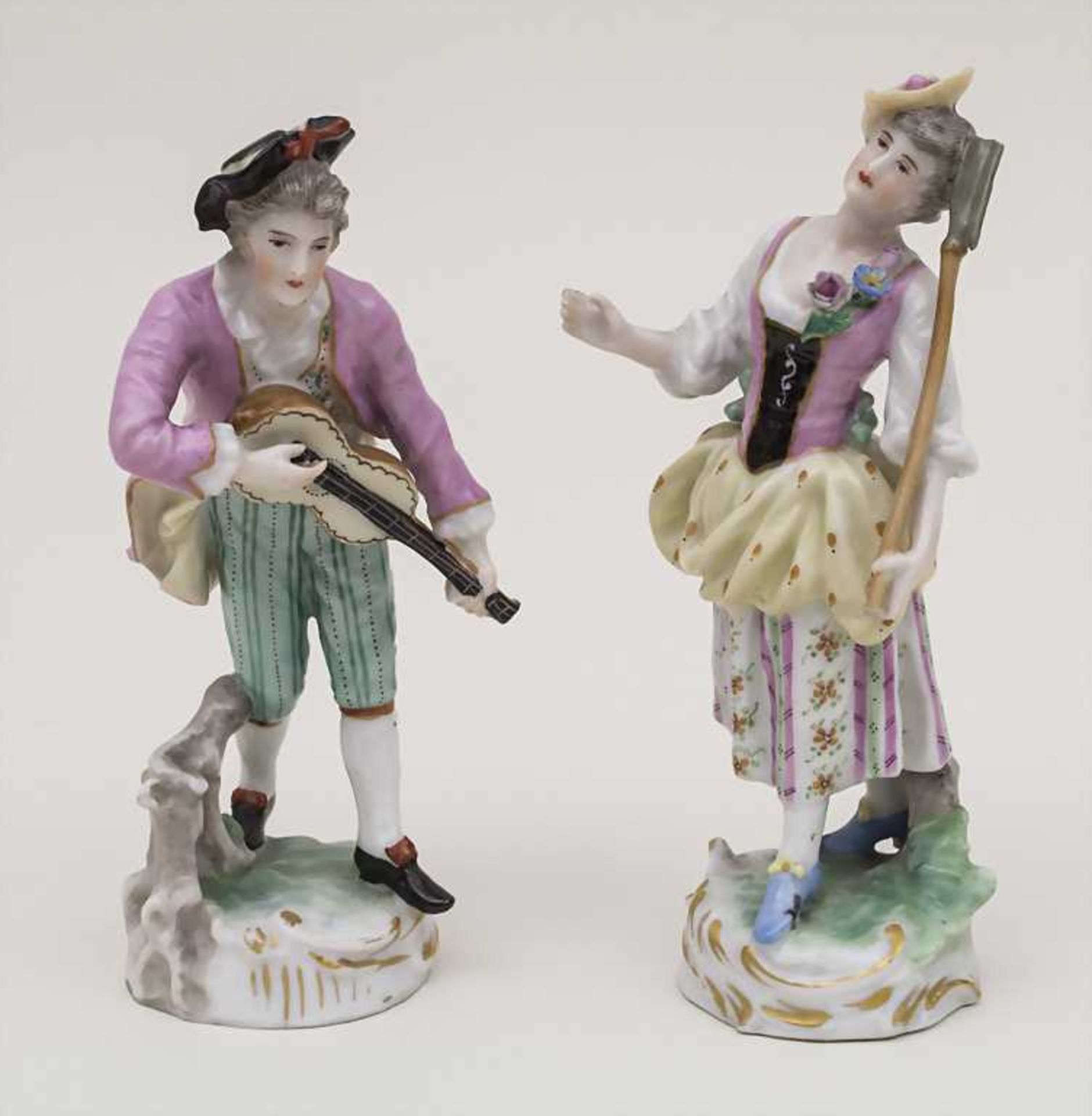 Figurenpaar / Couple of Figurine, Dressel & Kister & Cie, Passau, 1907-1920 Material: Porzellan,