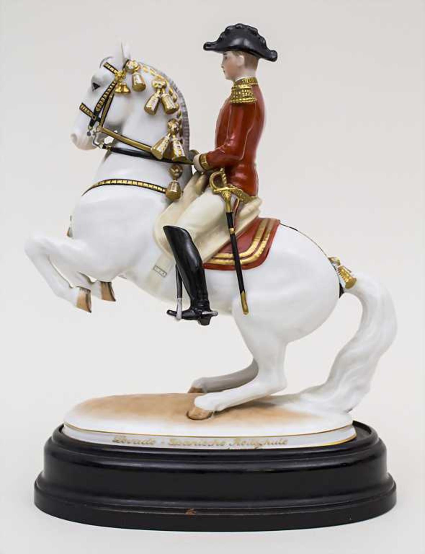 'Levade mit Reiter', Spanische Hofreitschule / Horseman Of The Spanish Riding School, Augarten,