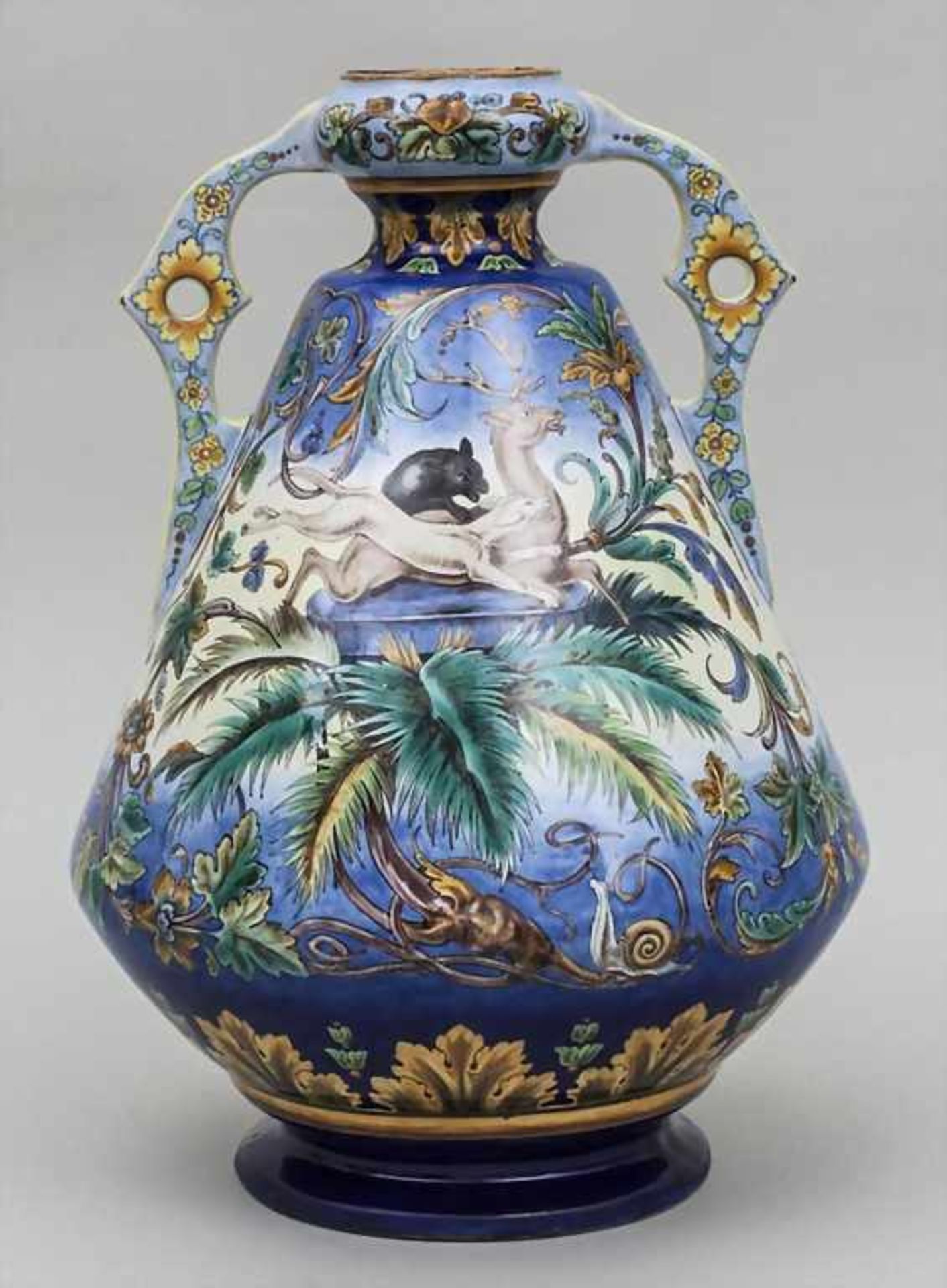 Majolika-Vase im Renaissance-Stil / A Majolica Vase In Renaissance Style, Florenz, 19. Jh. Material: - Image 2 of 3