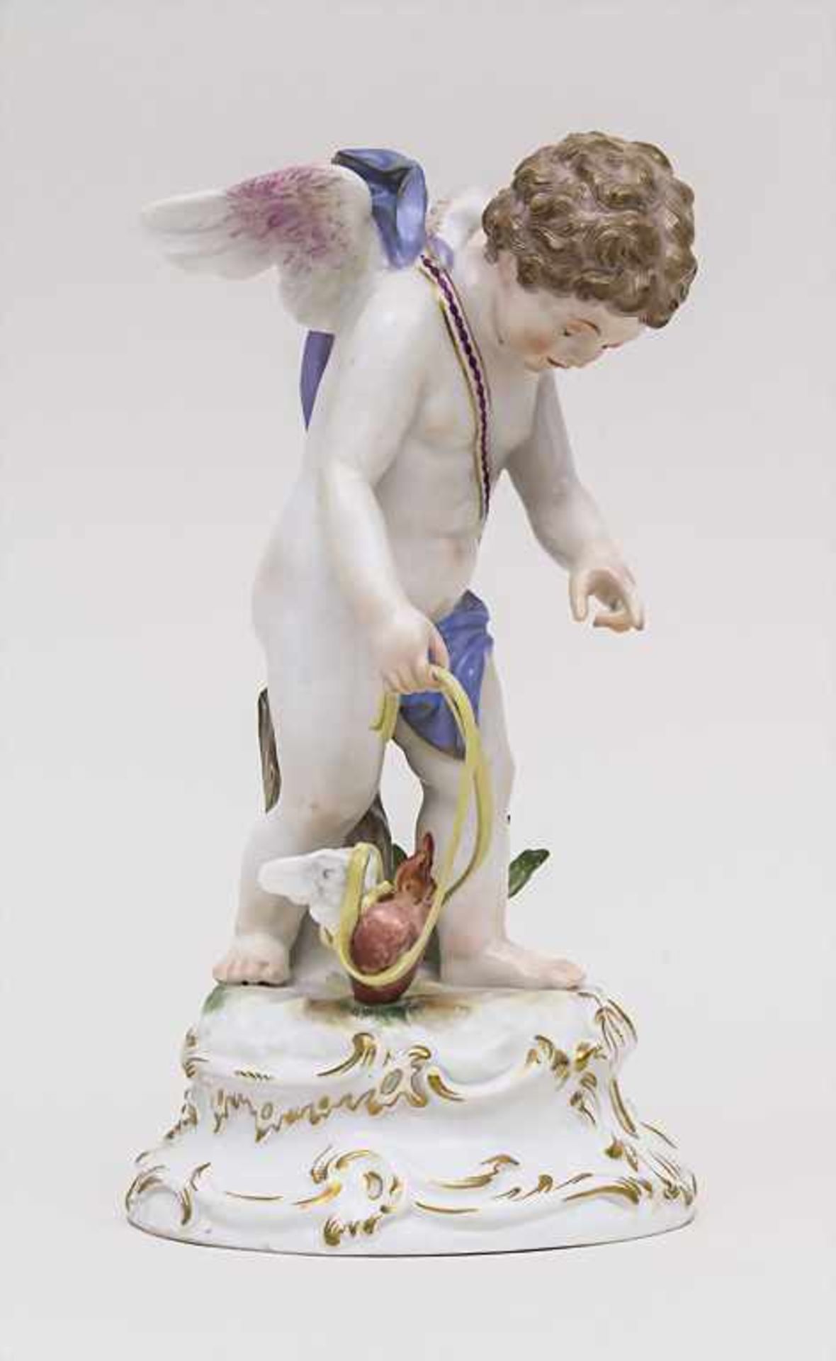 'Amor das Herz leitend' / Cupid Guiding Burning Heart, Meissen, um 1894 Material: Porzellan,