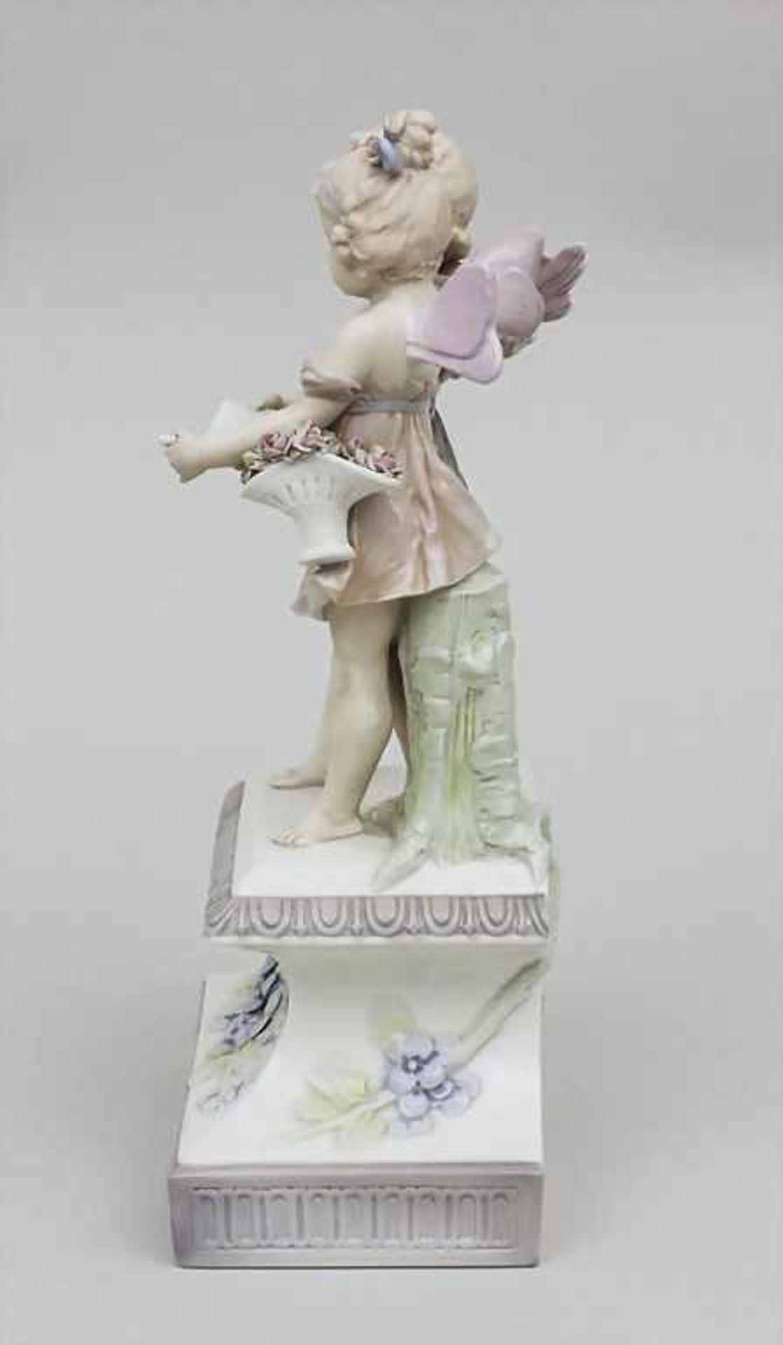 Singendes Kinderpaar (Amor und Psyche) auf Postament / Singing Children On Pedestal, Ernst - Image 4 of 5