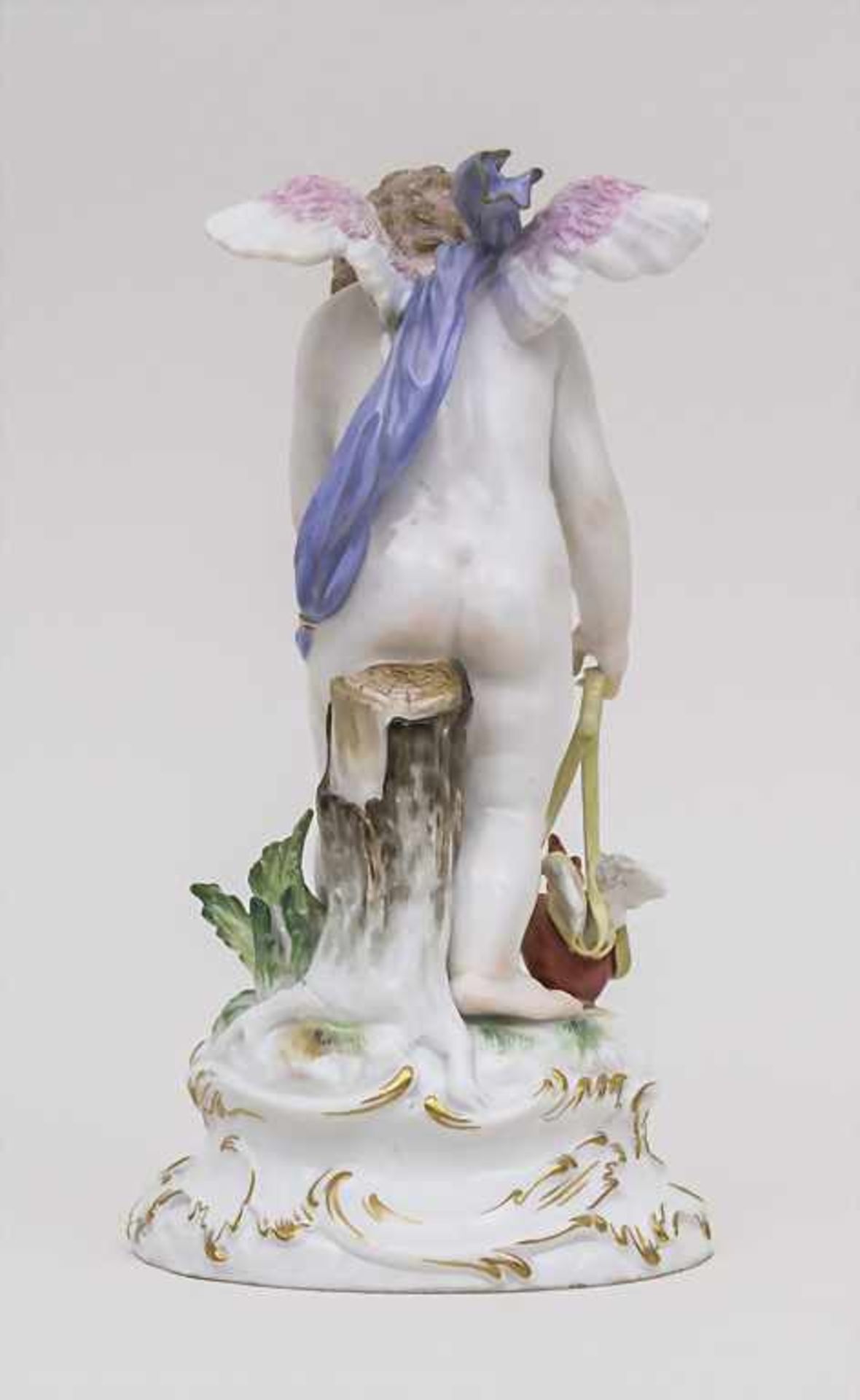 'Amor das Herz leitend' / Cupid Guiding Burning Heart, Meissen, um 1894 Material: Porzellan, - Image 4 of 6