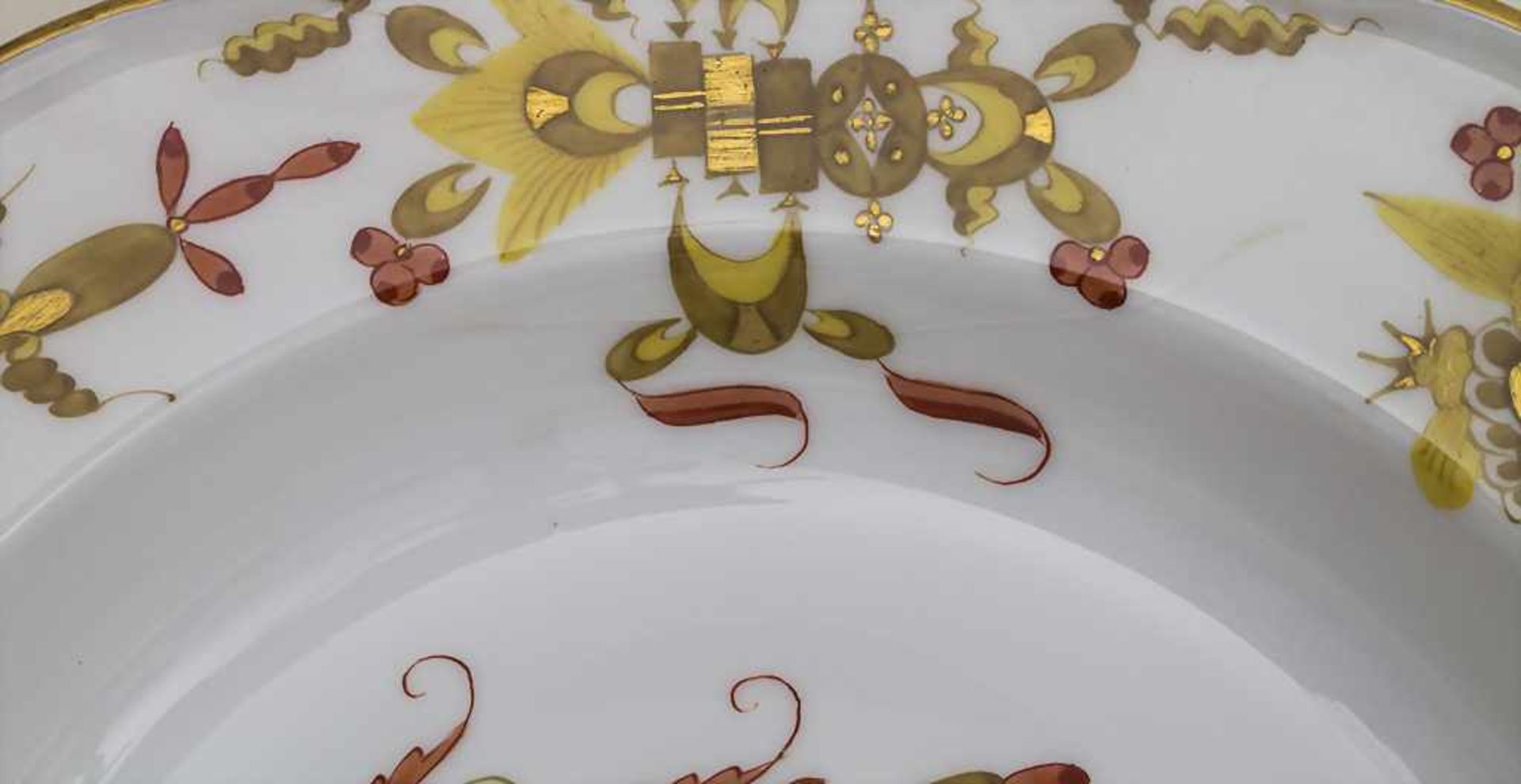 8 Suppenteller 'Reicher Drache' / A Set Of 8 Soup Plates, Meissen, 2. Hälfte 19. Jh. Material: - Image 2 of 4