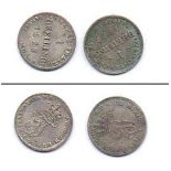 2 x 1 DreilingMecklenburg Schwerin 1828/ 1829, Friedrich Franz