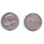 3 MarkPreussen 1910, Wilhelm II., ss