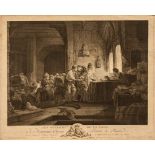 Etienne Fessard (Paris 1714 - 1774 ebenda, französischer Kupferstecher) Le Ouvriers de la Vigne -