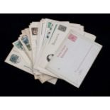 Posten Ganzsachen u. BriefkartenDeutsches Reich, postfrisch u. gelaufen, 54 Stück