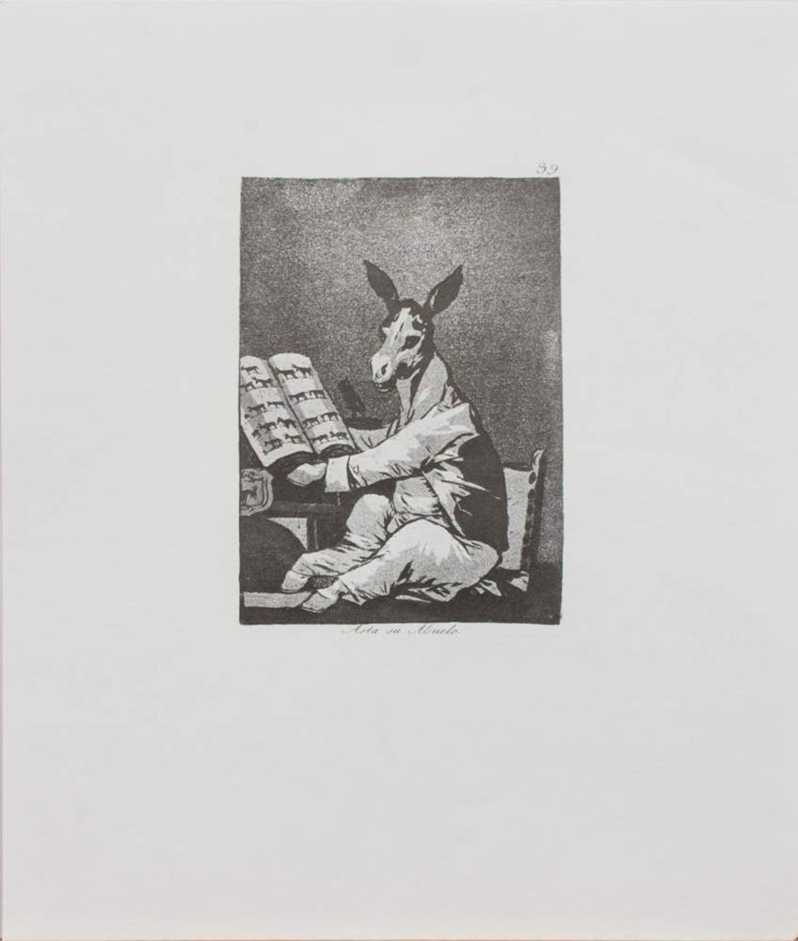 Francisco de Goya (Fuendetodos 1746 - 1828 Bordeaux, spanischer Maler und Grafiker) Asta su