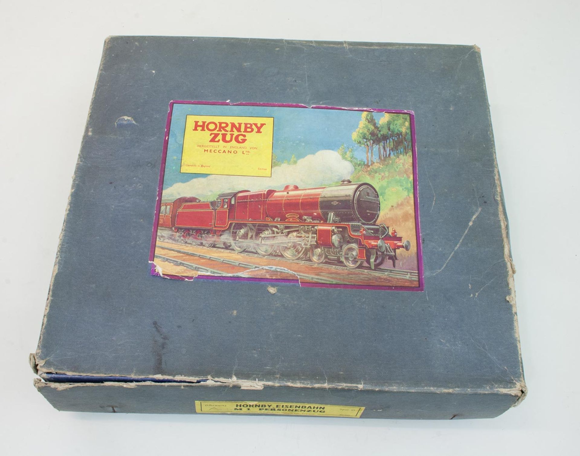 Hornby Zug Spielzeug Eisenbahn, Hersteller Meccano Ltd./ England, Spur 0, Blech lithografiert mit - Bild 2 aus 2