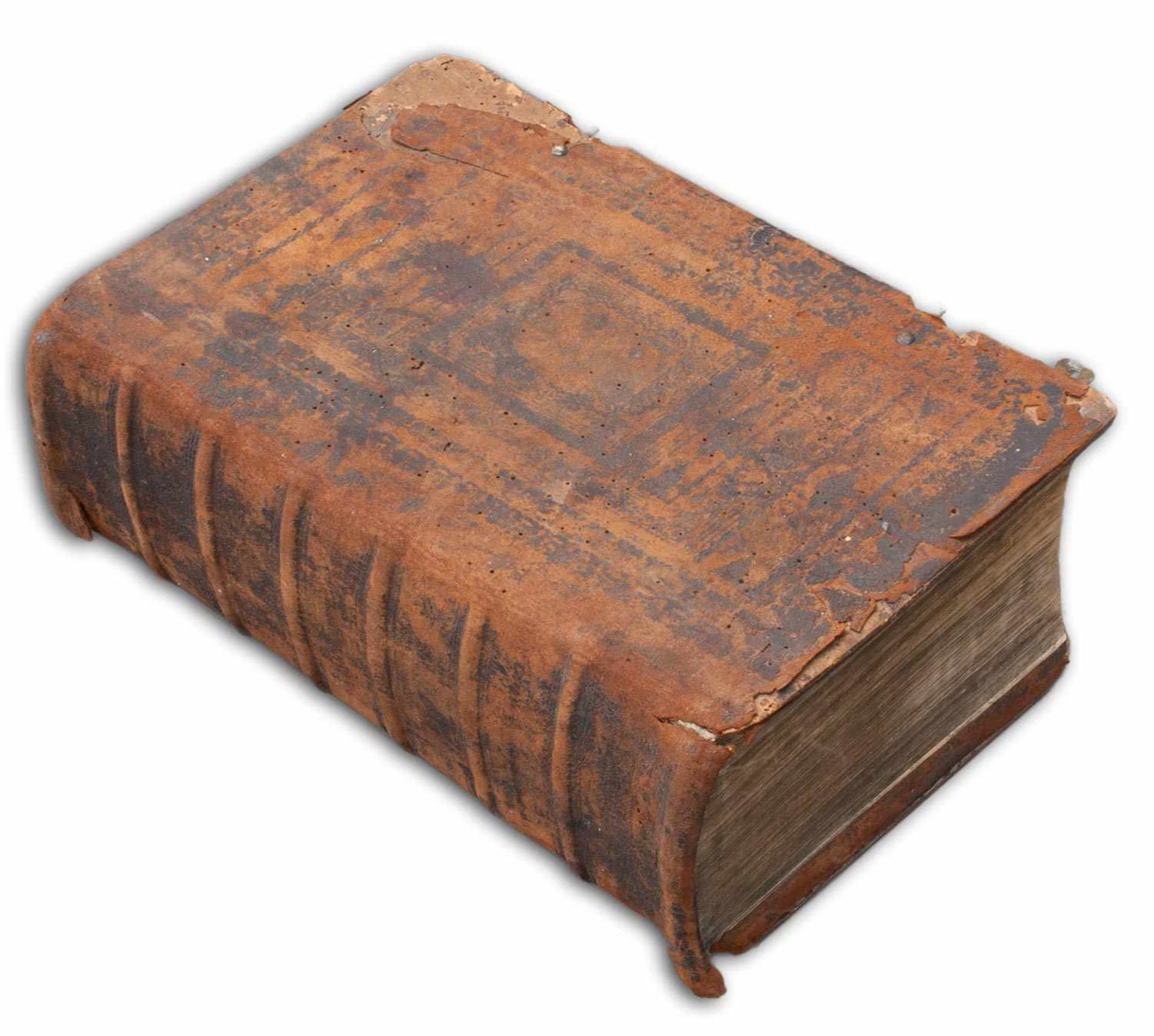 Bibel 1729 "Biblia, Das ist Die ganze Heilige Schrift Alten und Neuen Testaments ....", unter der