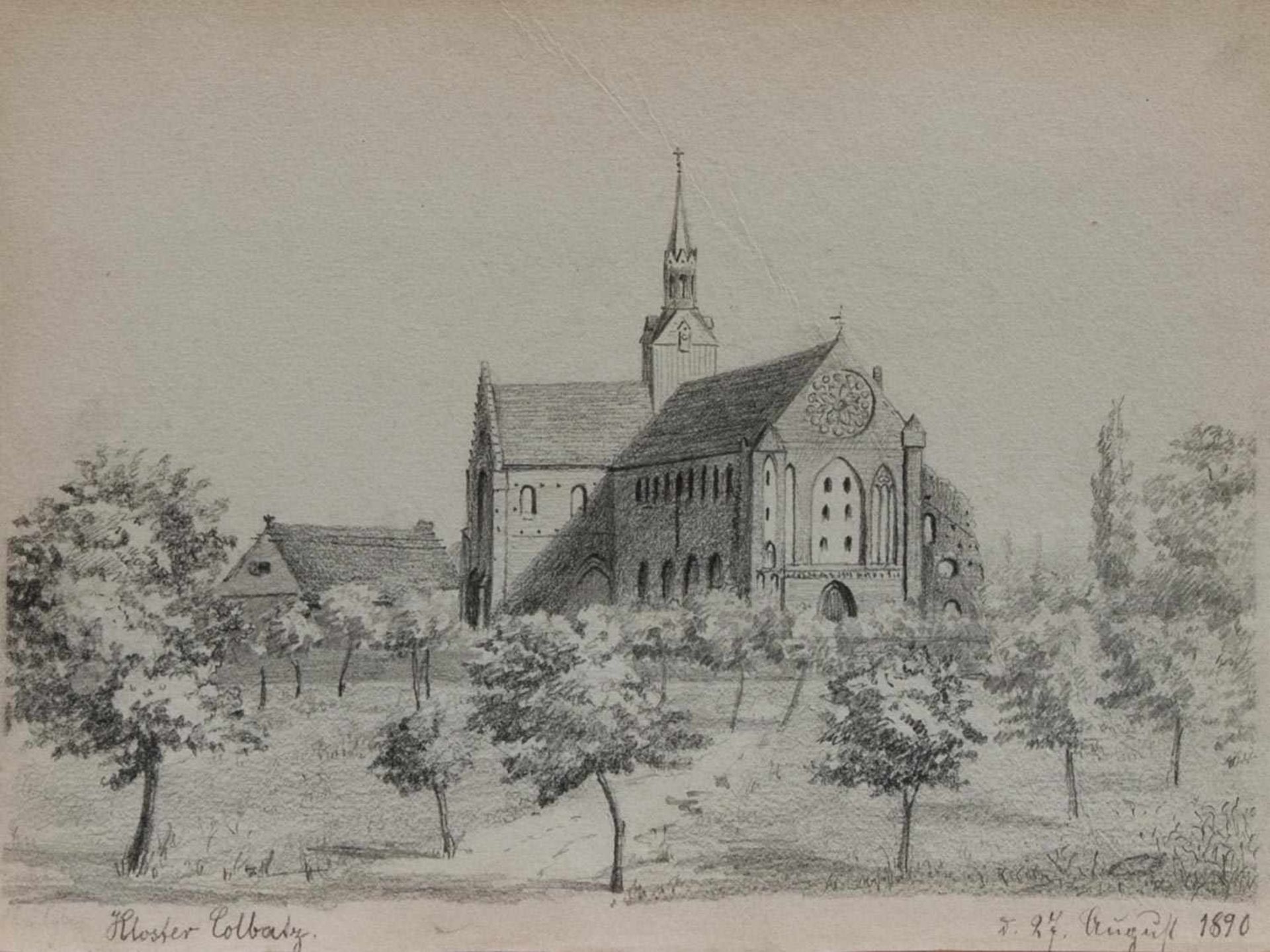 Unbekannt (Pommerscher Maler und Zeichner d. 19. Jh.) Kloster Colbatz (Opactwo cystersów w Kolbaczu)