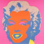 Warhol, Andy: Marilyn Monroe. Farboffsetdruck, Ausgabe: "Sunday B. Morning", rückseitig