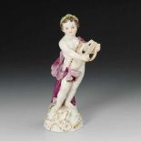 Putto als Apoll, Meissen. Knaufschwerter, ab 1850-1918, 1. Wahl. Modell-Nr. 2562. Stehende Figur