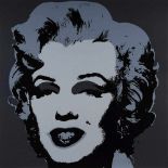 Warhol, Andy: Marilyn Monroe. Farboffsetdruck, Ausgabe: "Sunday B. Morning", rückseitig