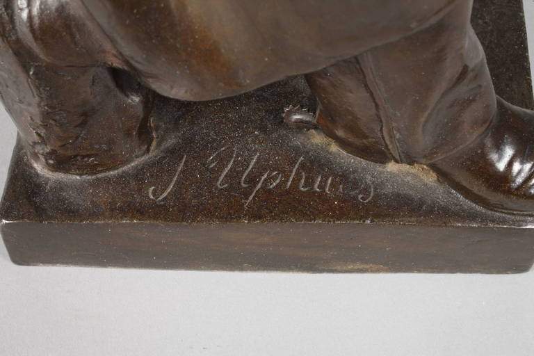 Joseph Uphues, Kaiser Wilhelm I. um 1900, auf der Plinthe signiert J Uphues, Gießerstempel - Image 7 of 7