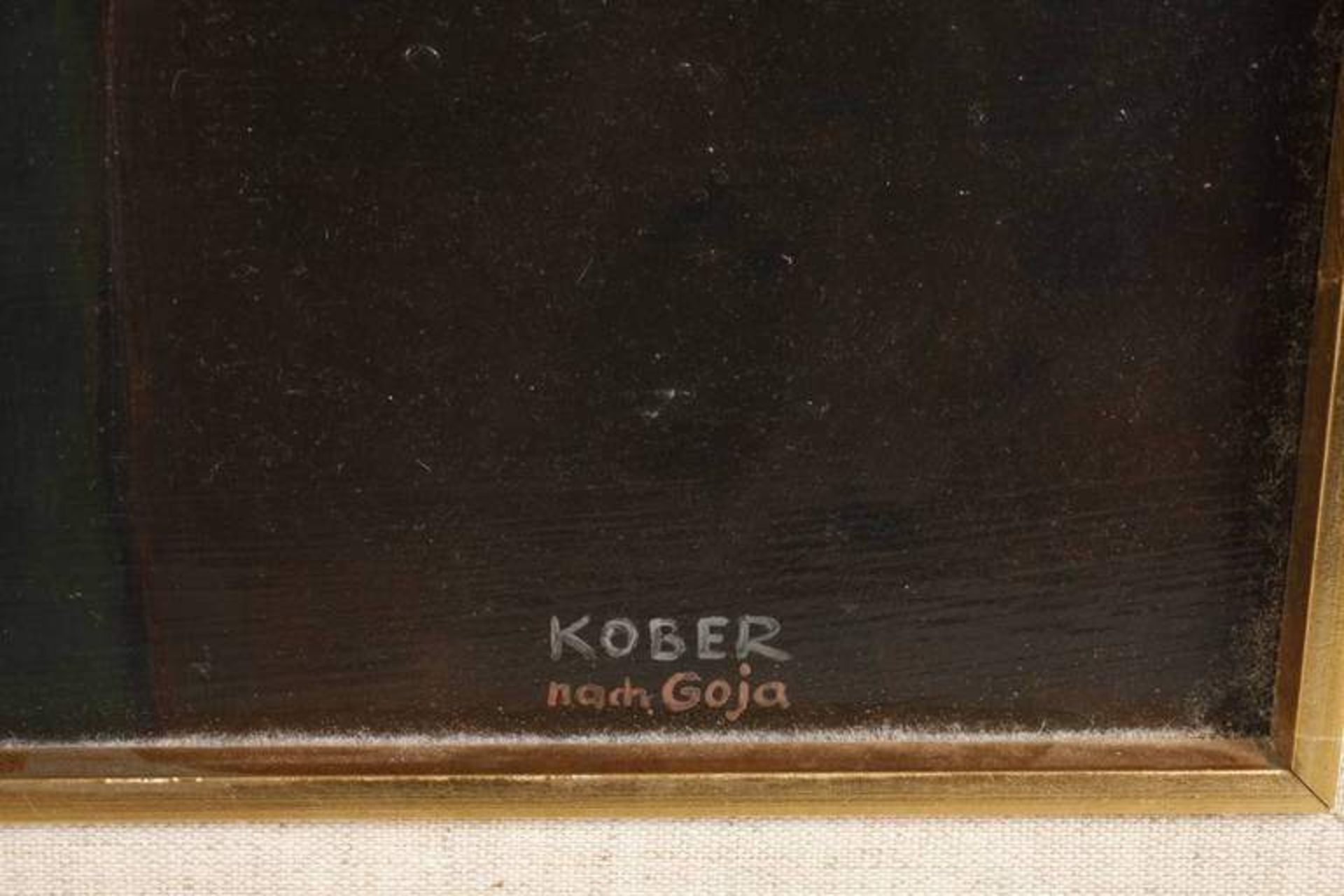 Paul Kober, "Die nackte Maja" nach Goya Bildnis einer nackten Schönheit mit üppigen Brüsten auf - Bild 2 aus 3