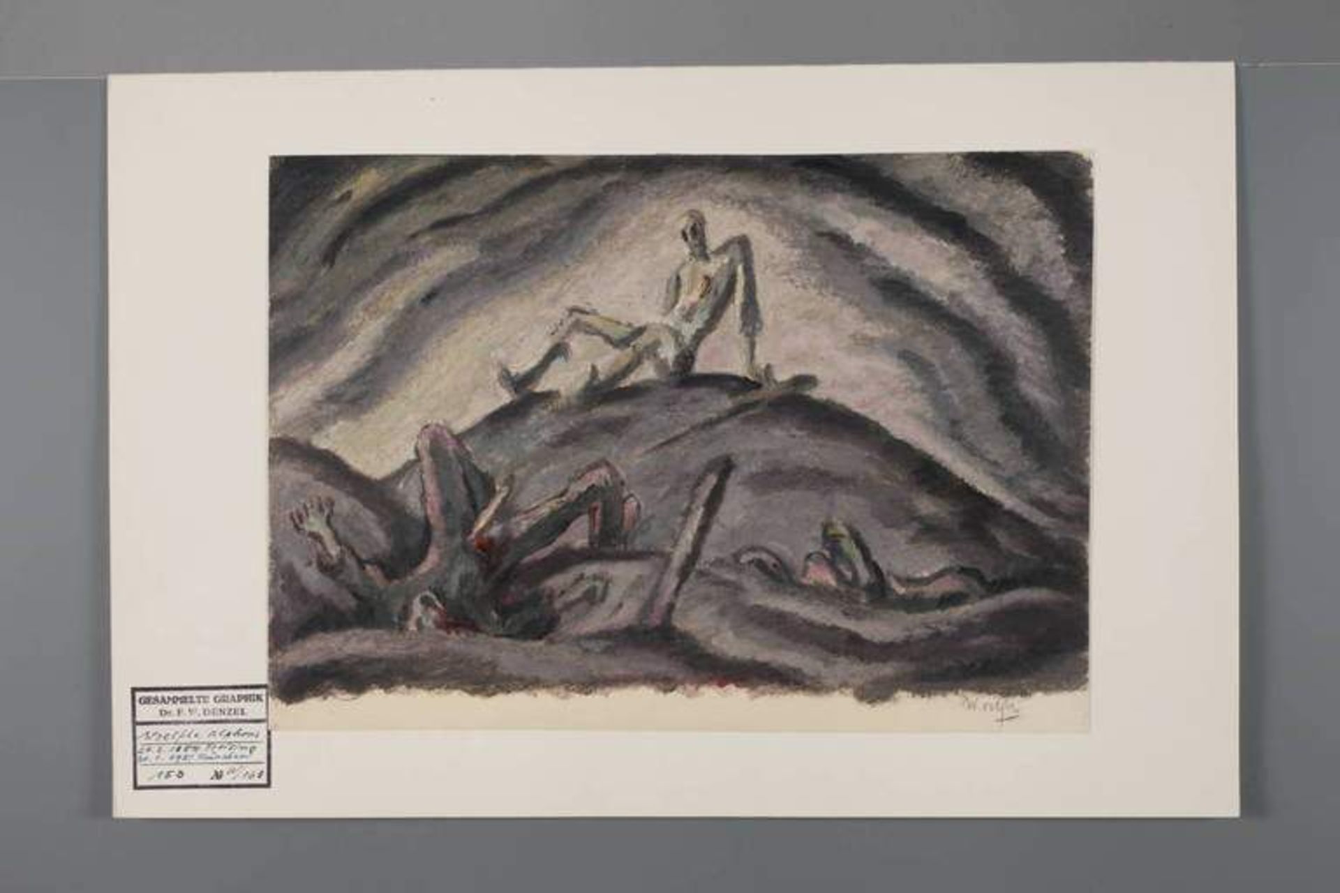 Alphons Wölfle, Erinnerung an den 1. Weltkrieg Tote und verwundete Soldaten im aufgewühltem - Bild 4 aus 4