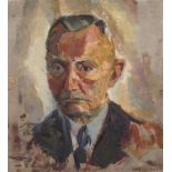 Prof. Siegfried Klotz, attr., Herrenportrait Portraitstudie eines grimmig dreinblickenden, älteren
