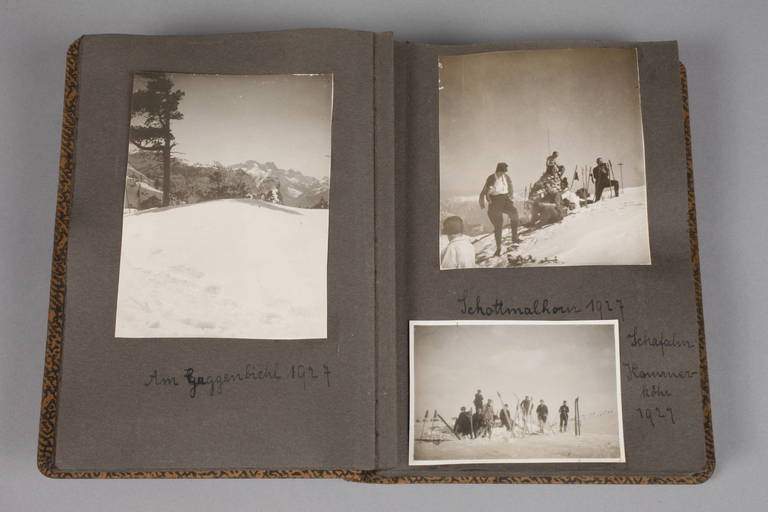 Fotoalbum Reiseerinnerungen Alpen dat. 1905 bis 1931, ca. 35 montierte Fotografien, mit Landschafts- - Image 4 of 6