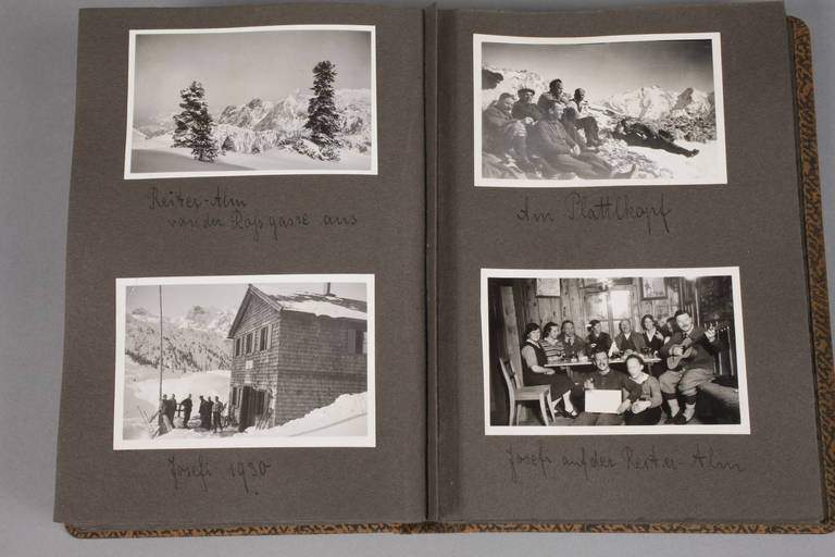 Fotoalbum Reiseerinnerungen Alpen dat. 1905 bis 1931, ca. 35 montierte Fotografien, mit Landschafts- - Image 6 of 6