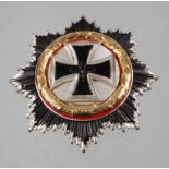 Deutsches Kreuz Silberstufe, Ausführung nach dem Ordensgesetz der BRD 1957, Nadel fehlt, Z 2.