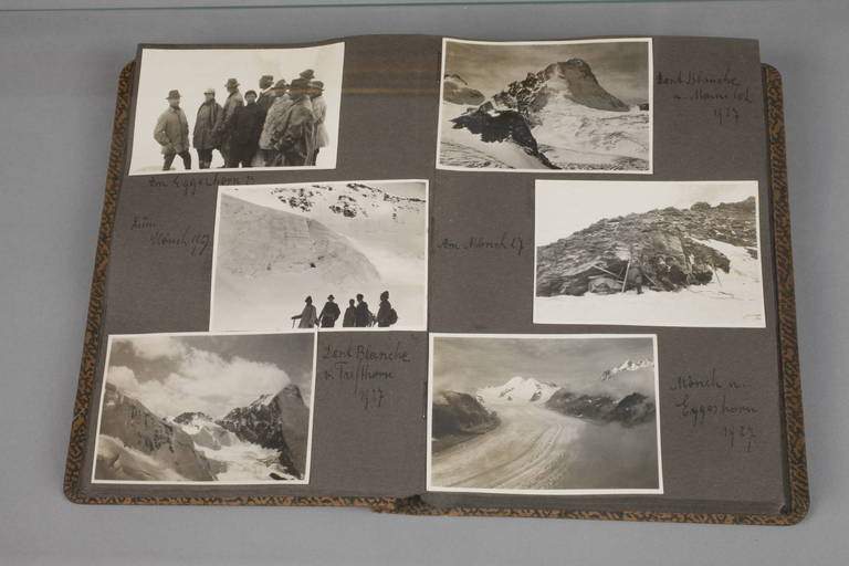 Fotoalbum Reiseerinnerungen Alpen dat. 1905 bis 1931, ca. 35 montierte Fotografien, mit Landschafts- - Image 5 of 6